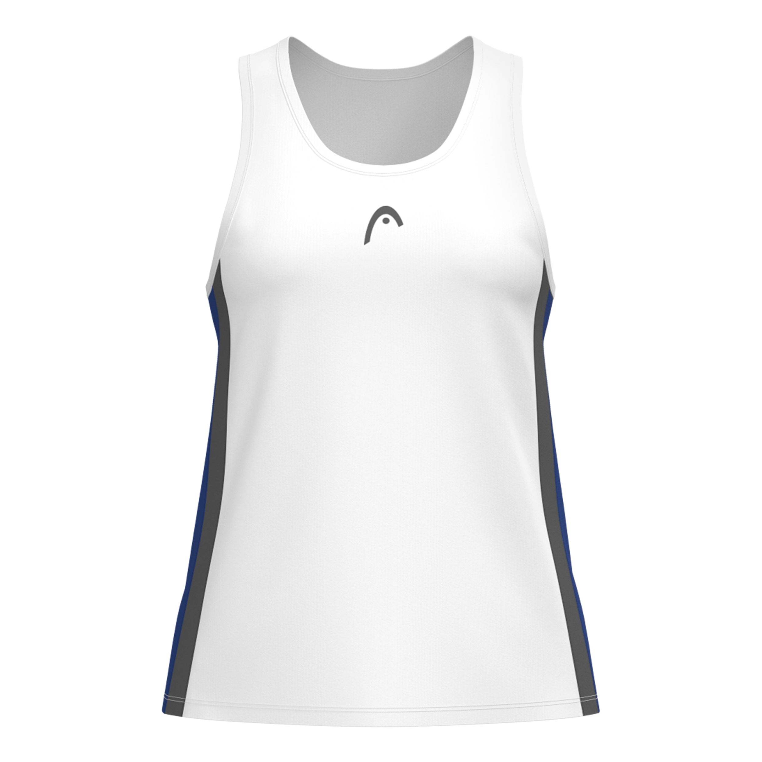 Head Club 25 Tech Tank - Top Damen Weiß, Dunkelblau