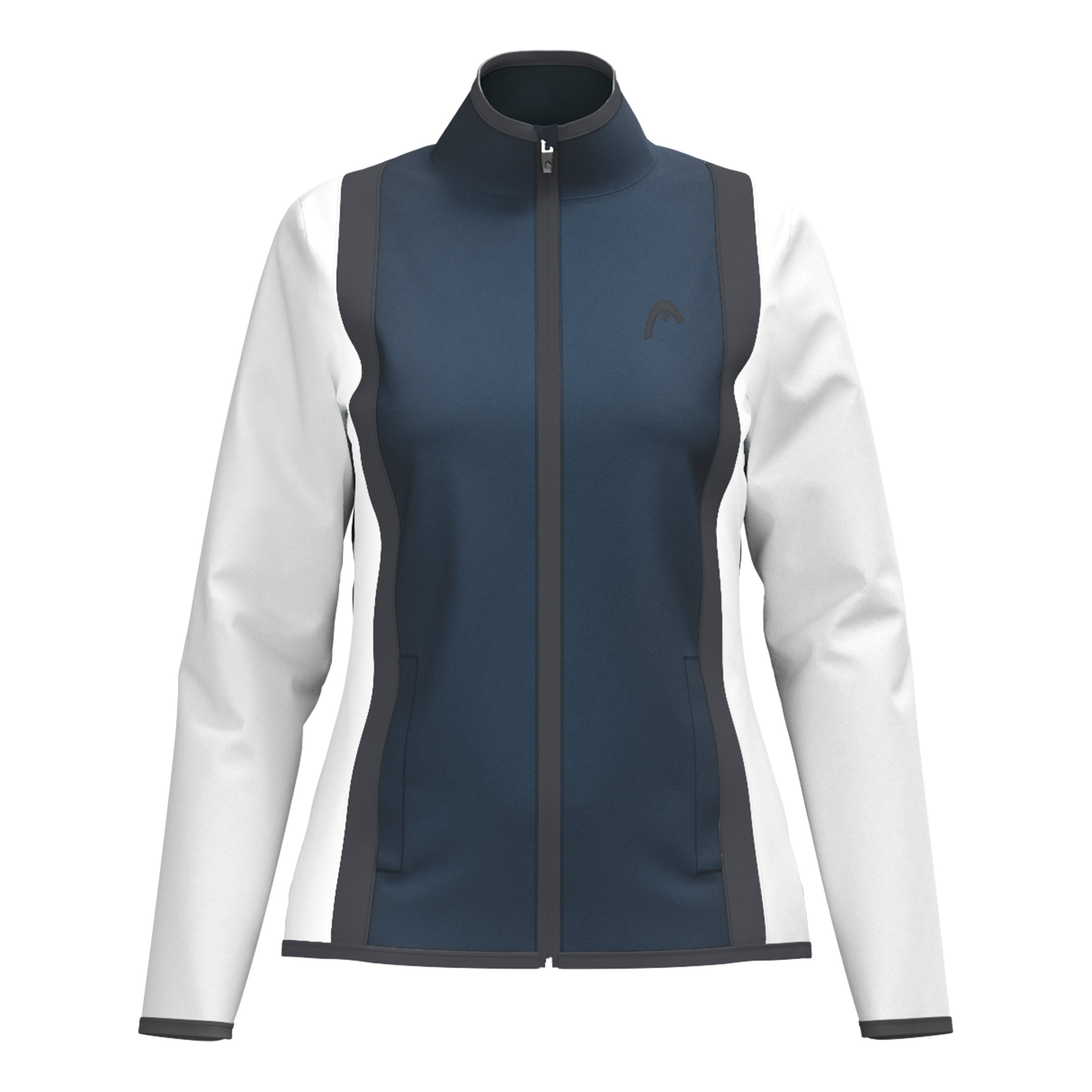 Head Club 25 Jacket Women Trainingsjacke Damen - Dunkelblau, Weiß