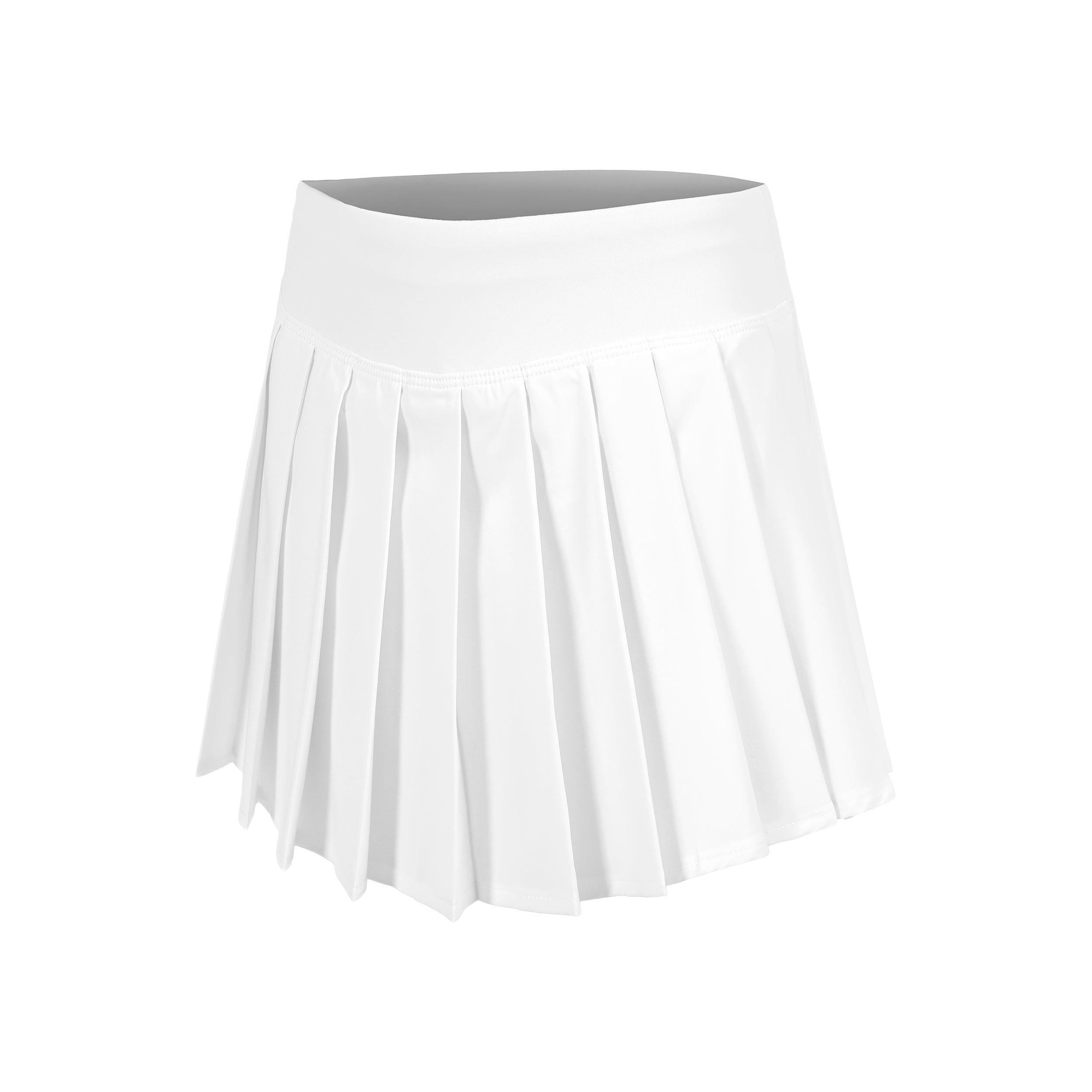 Quiet Please Create Love Pleated Rock Damen - Weiß, Petrol