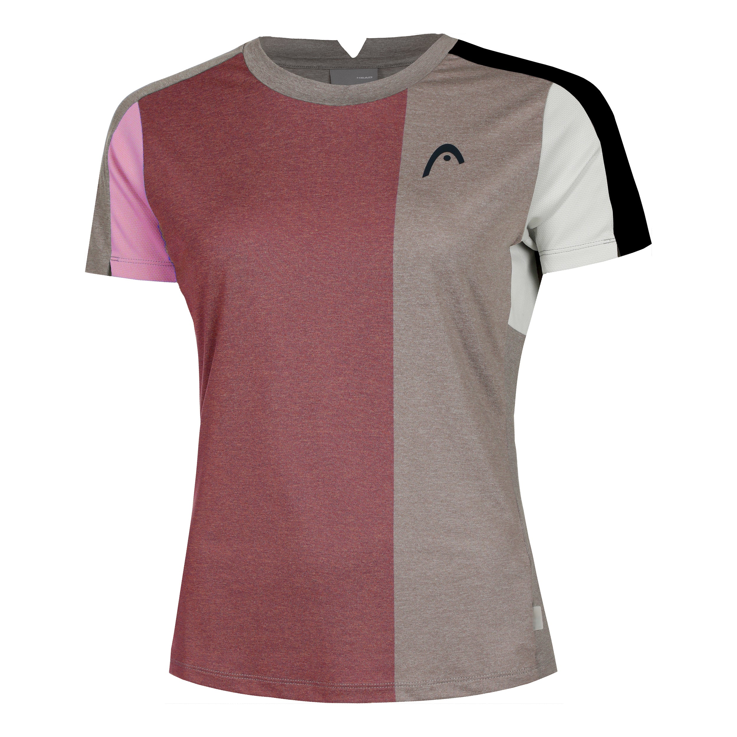 Head Play Tech T - Shirt Damen Rosa, Grau