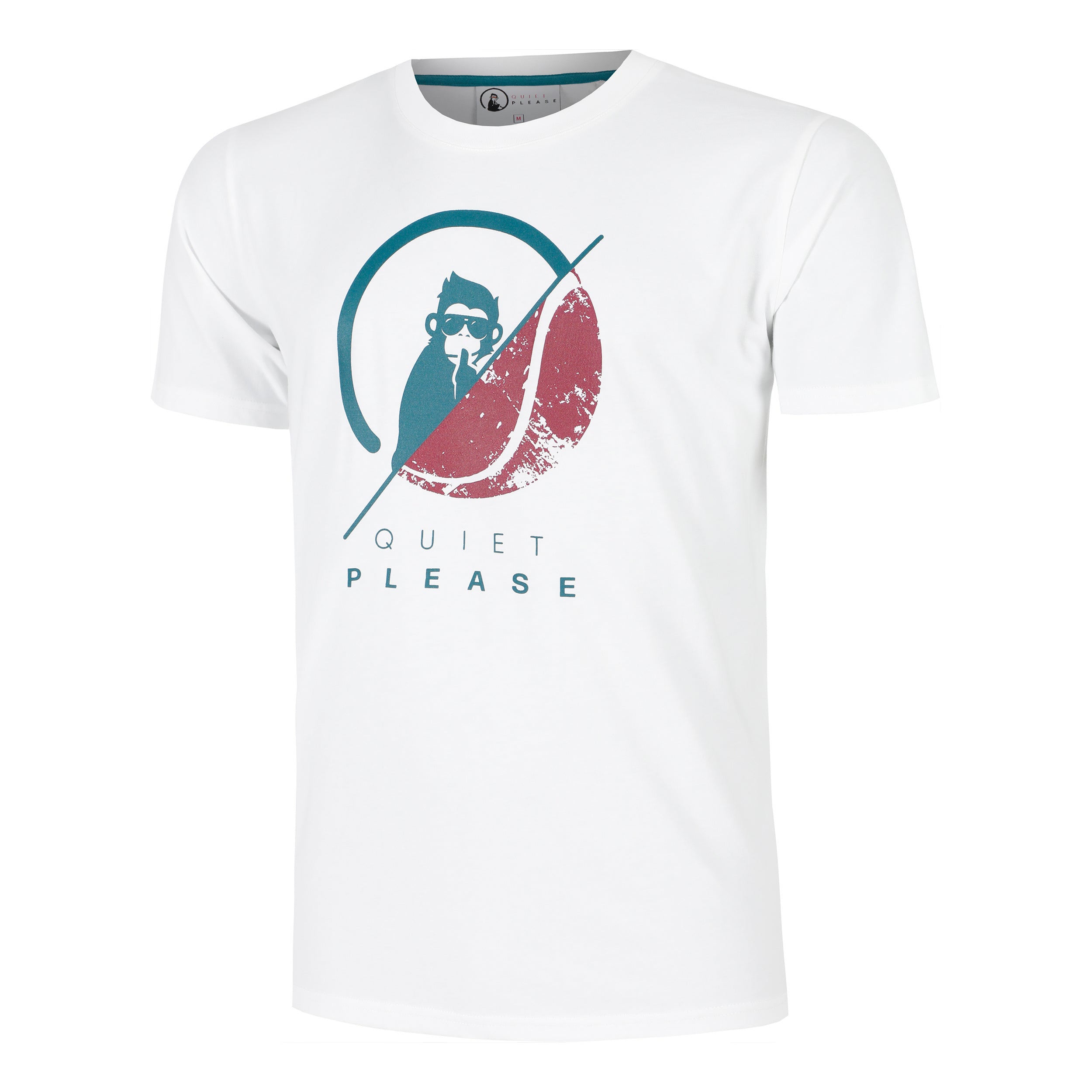 Quiet Please Create 40:40 T - Shirt Herren Weiß, Mehrfarbig