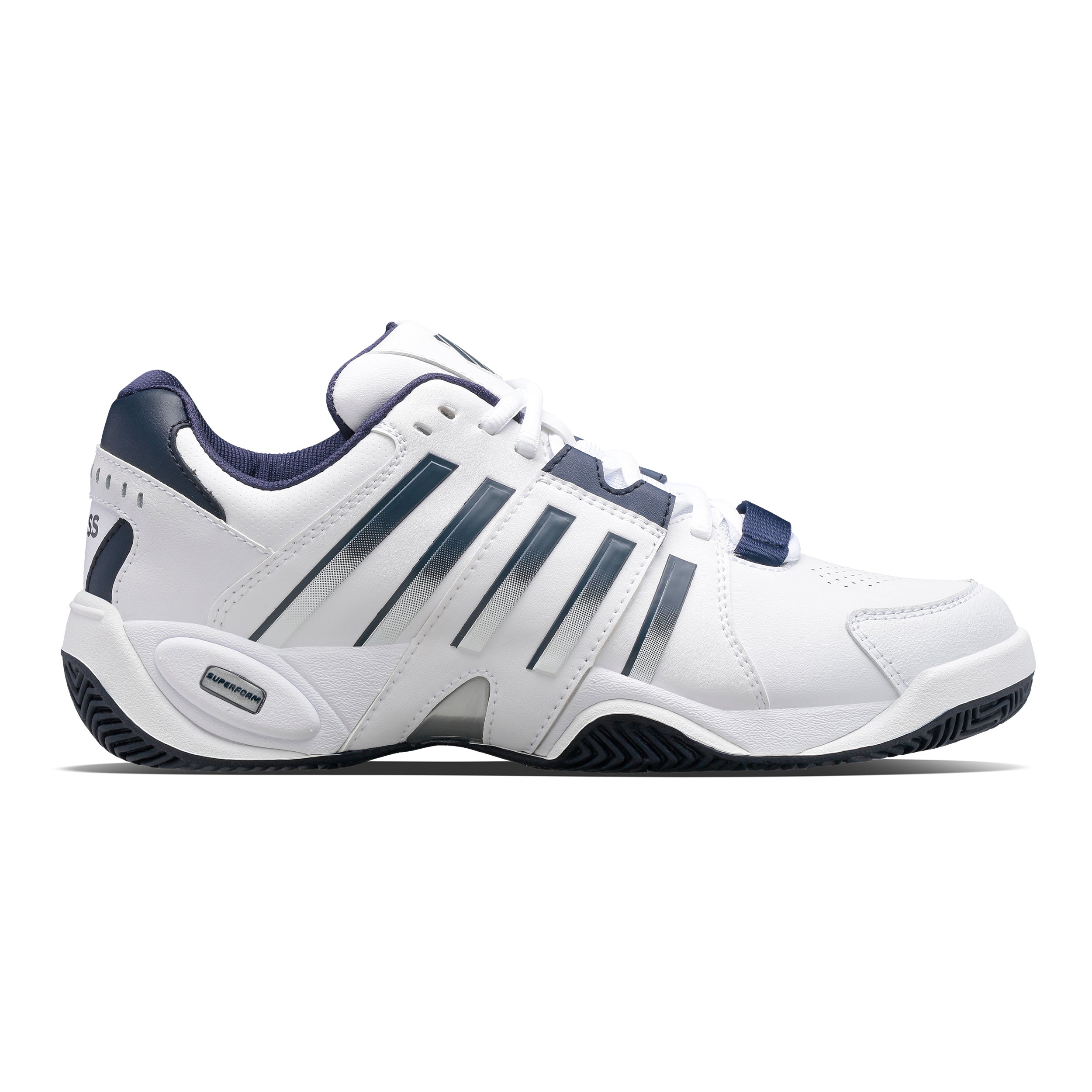 K - Swiss Accomplish Iv Allcourtschuh Herren Weiß, Dunkelblau