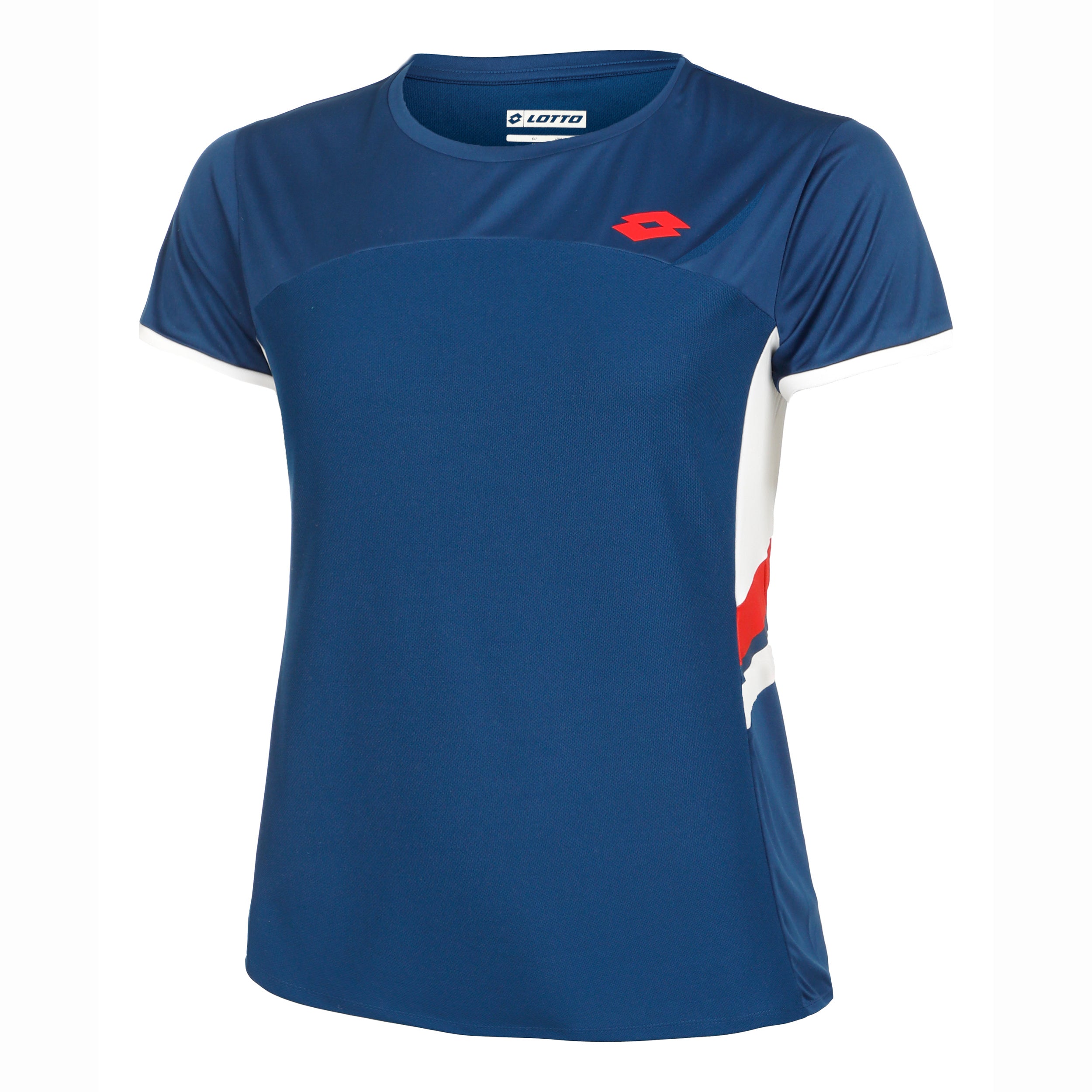 Lotto Squadra Iii T - Shirt Damen Blau, Weiß