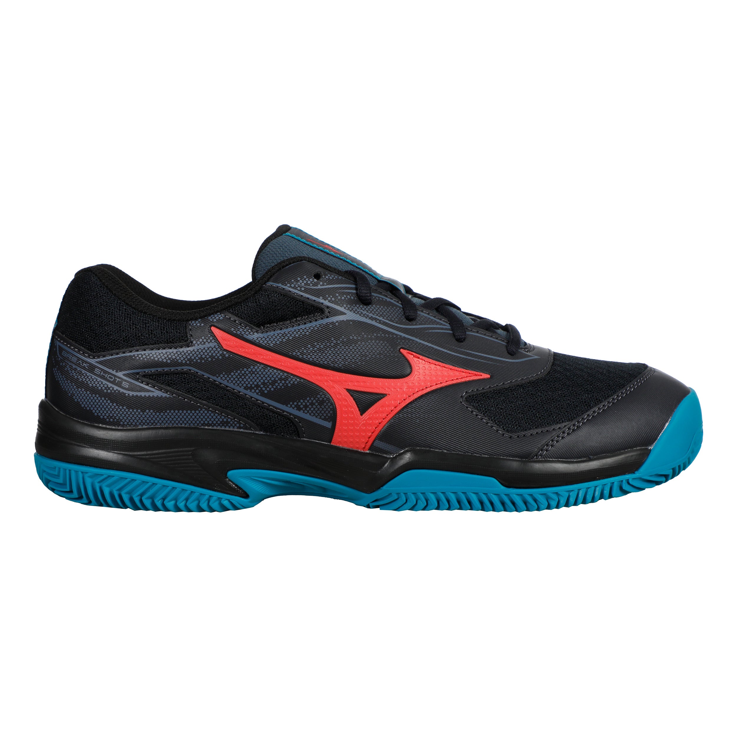 Mizuno Break Shot 5 Padelschuh Herren - Dunkelblau, Koralle