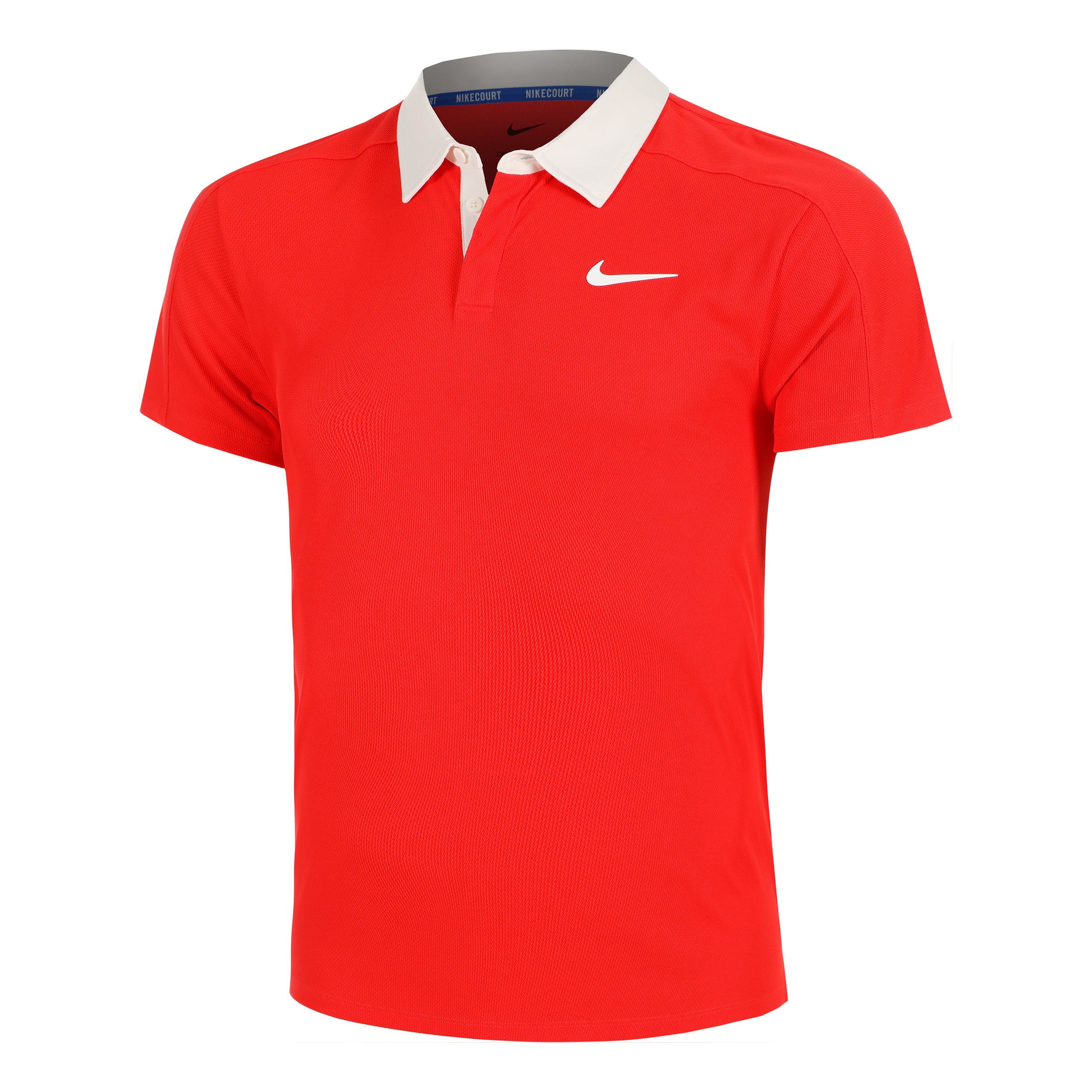 Nike Court Dri - Fit Advantage Slam Polo Herren Rot, Weiß