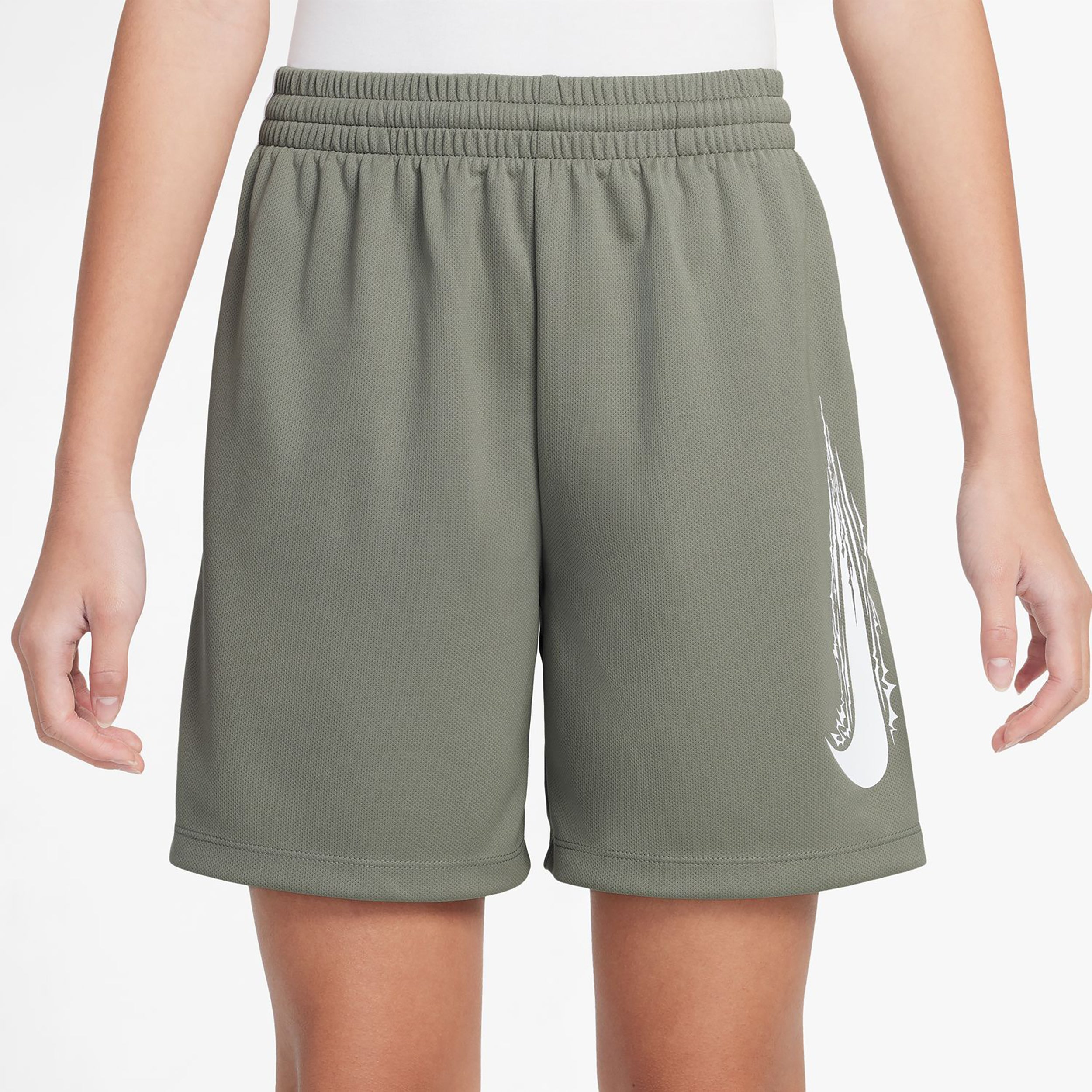 Nike Dri - Fit Multi Shorts Kinder Oliv
