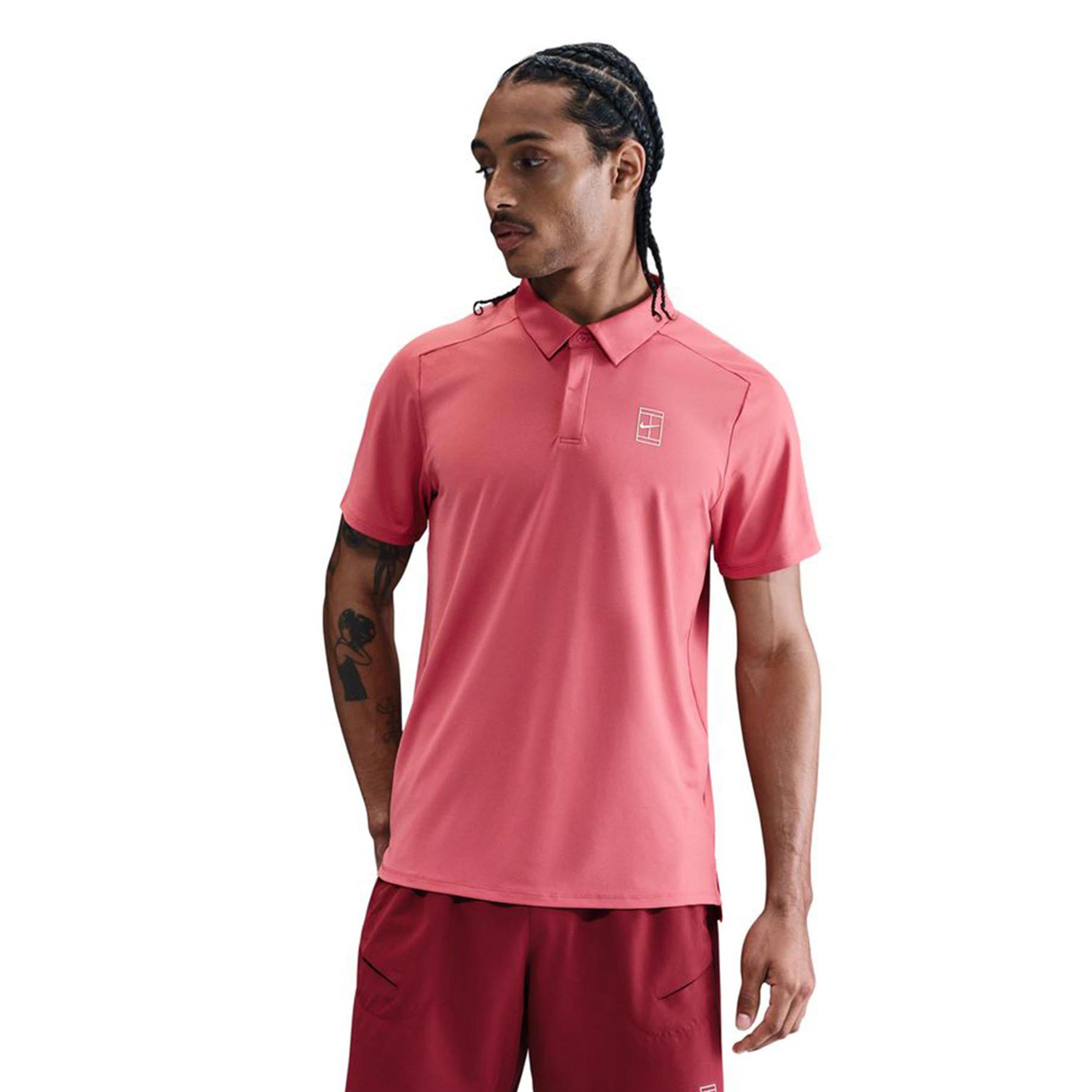 Nike Court Dri - Fit Advantage Polo Herren Berry