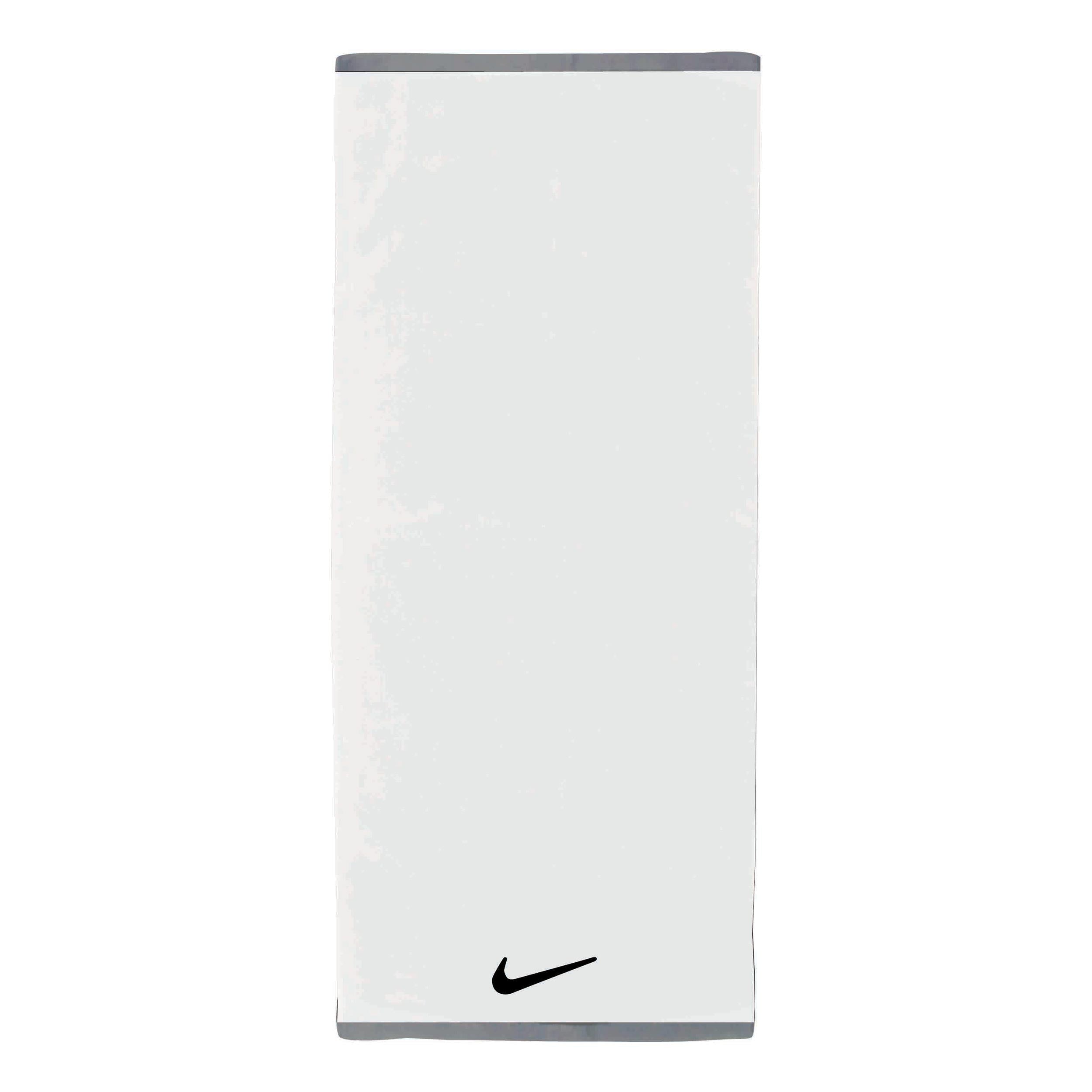 Nike Fundamental 60x81cm Handtuch - Weiß, Schwarz