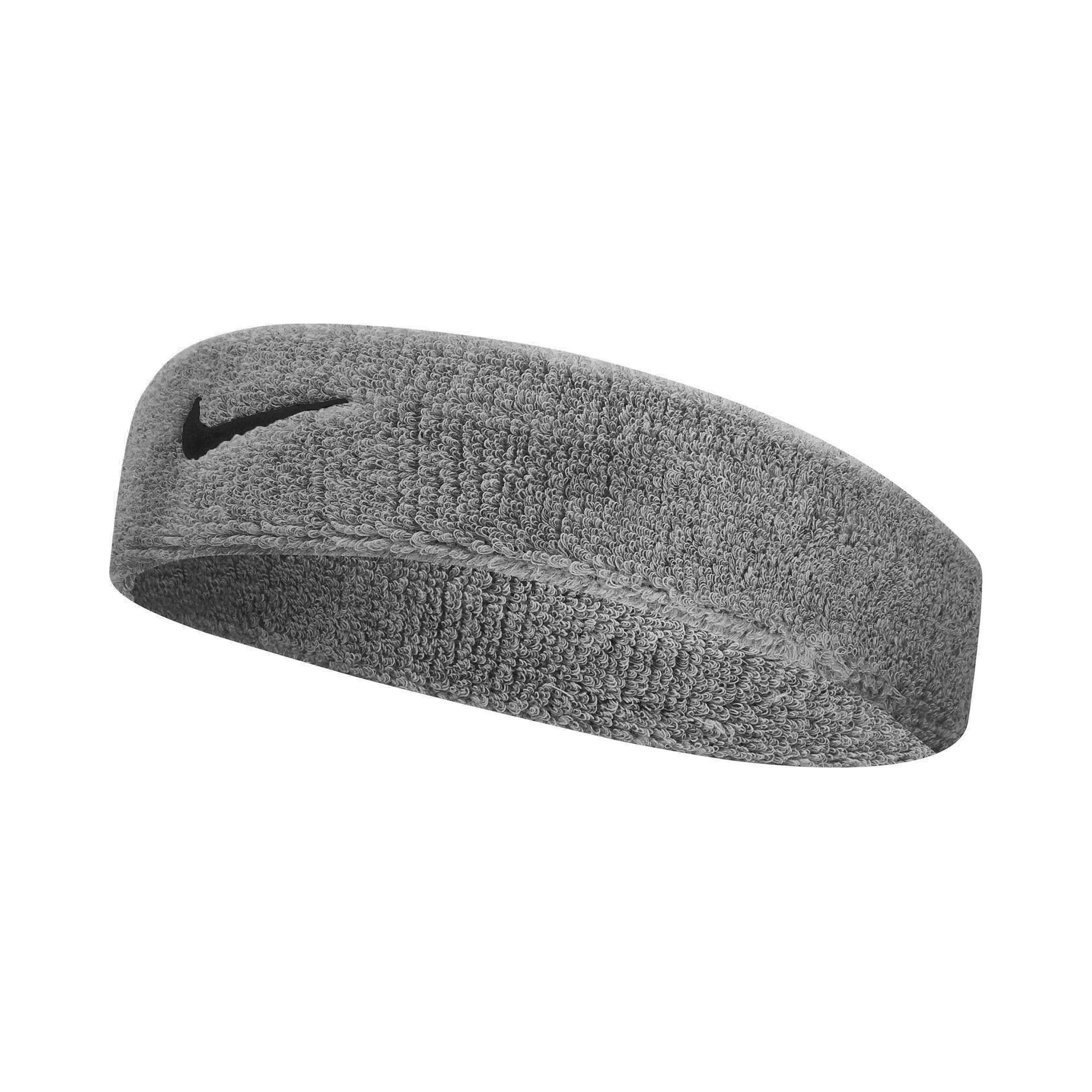 Nike Swoosh Stirnband - Grau, Schwarz