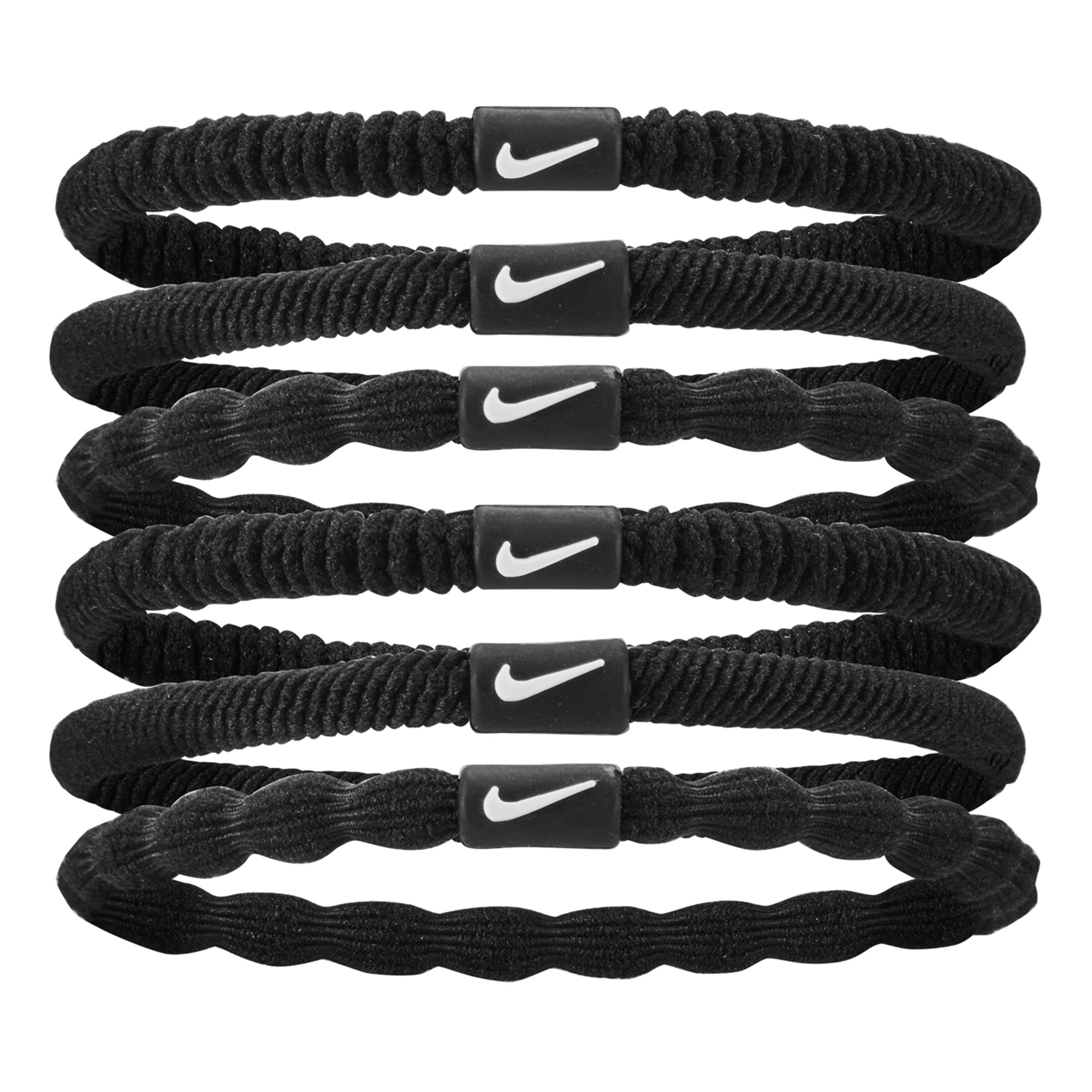 Nike Flex Haarband 6er Pack - Schwarz, Weiß