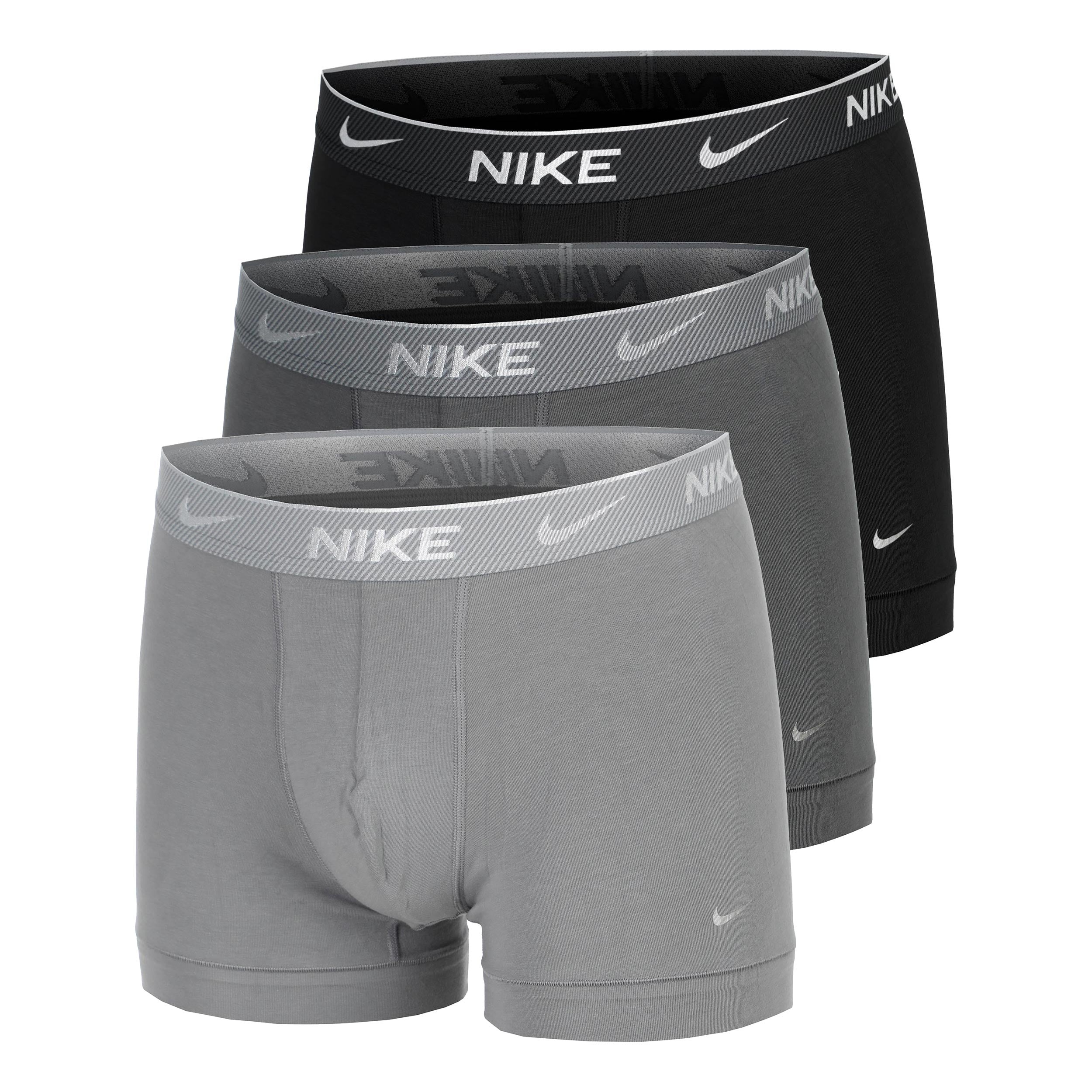 Nike Everyday Cotton Stretch Boxer Short Herren - Schwarz, Grau