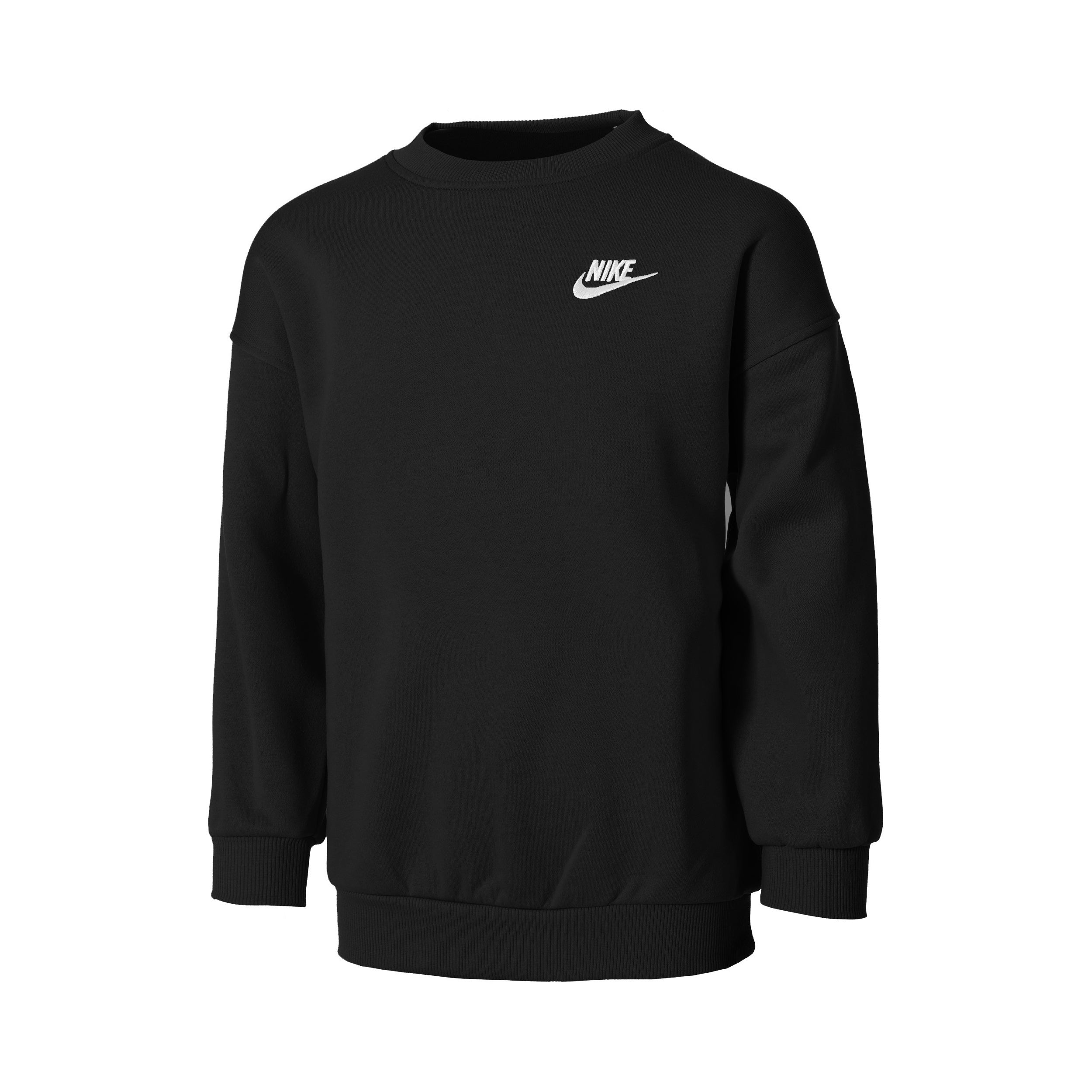 Nike Club Fleece Oversized Crew Sweatshirt Mädchen - Schwarz