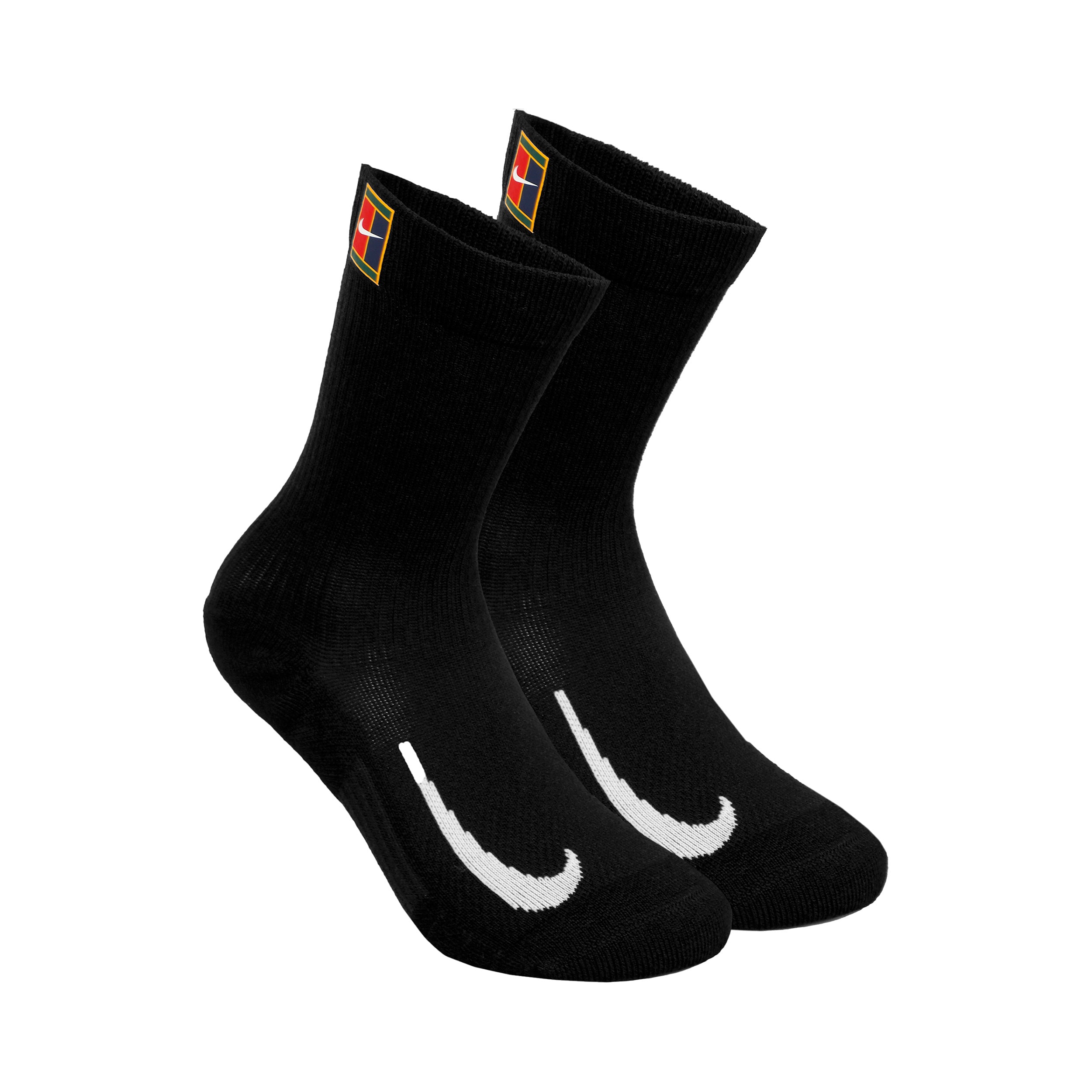 Nike Court Multiplier Cushioned Tennissocken 2er Pack - Schwarz, Weiß