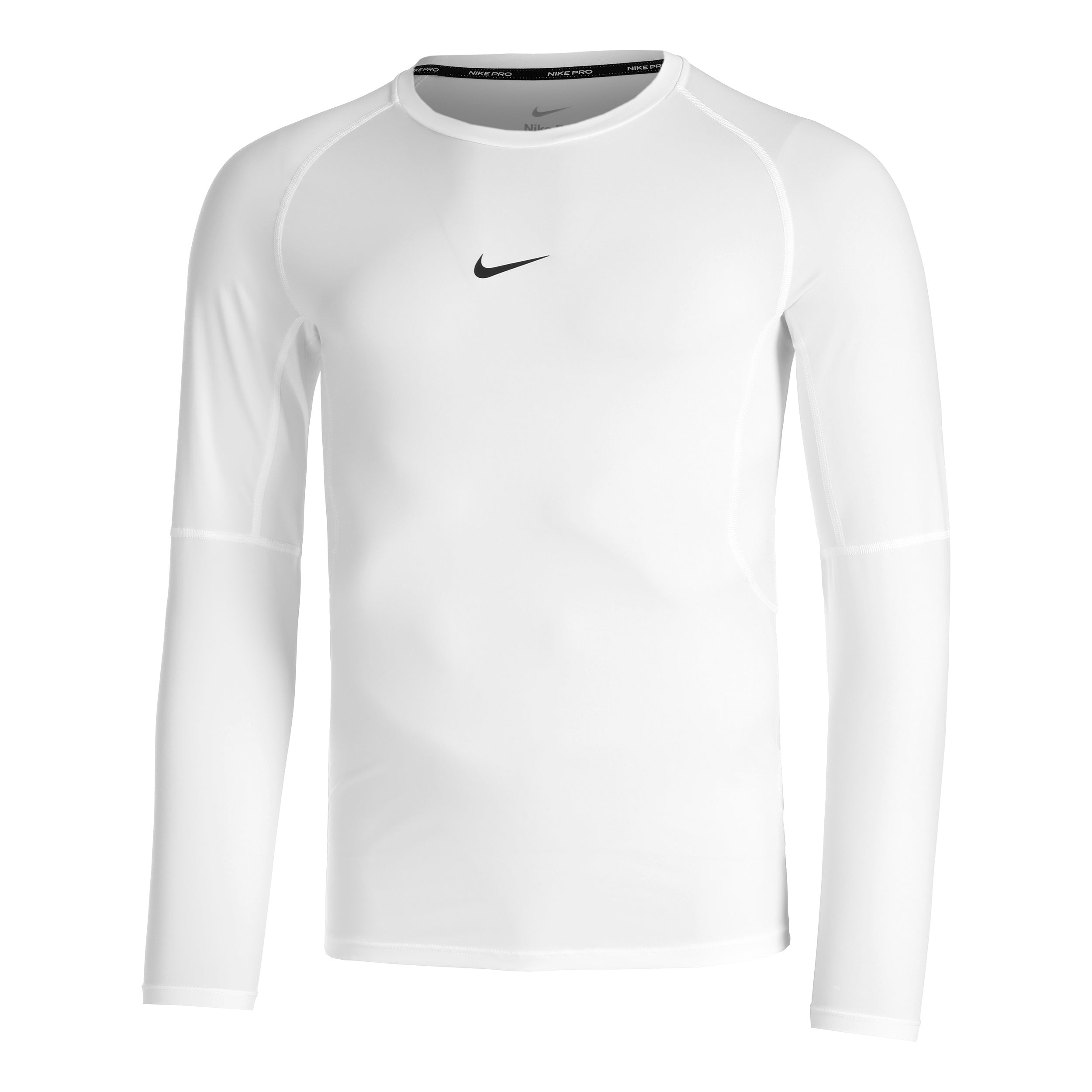 Nike Dri - Fit Pro Tight Fitness Longsleeve Herren Weiß, Schwarz
