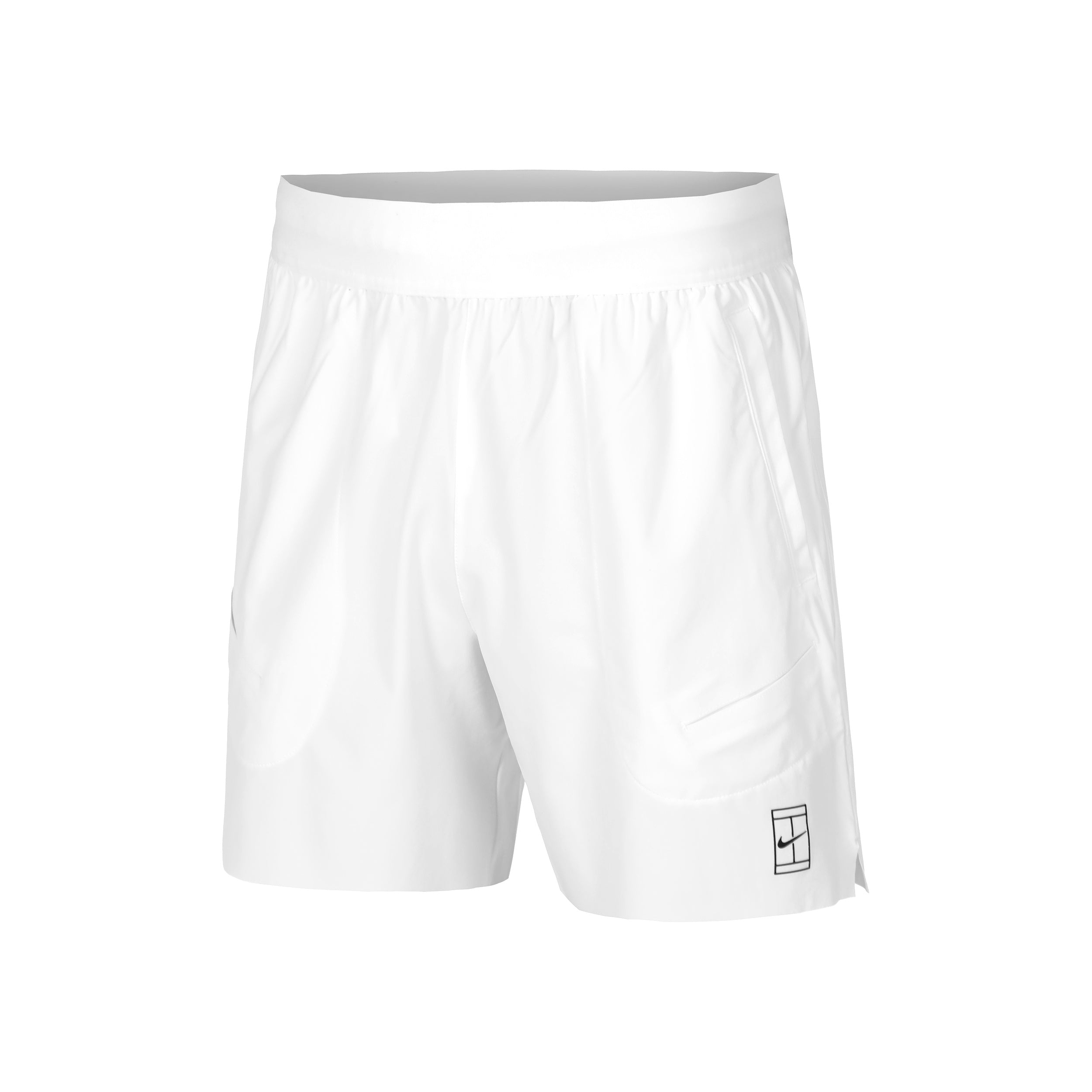 Nike Court Dri - Fit Advantage 6in Shorts Herren Weiß, Schwarz