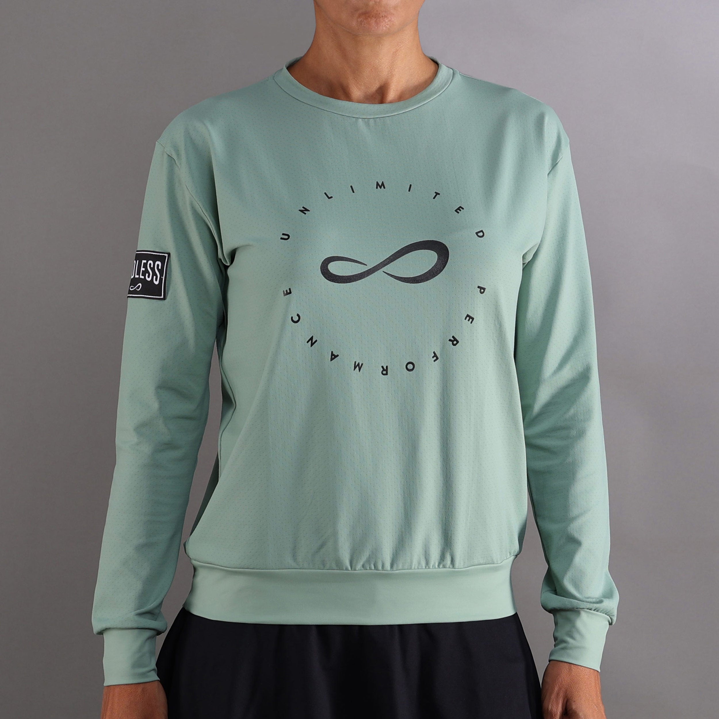 Endless Inner Tech Sweatshirt Damen - Grün, Dunkelblau