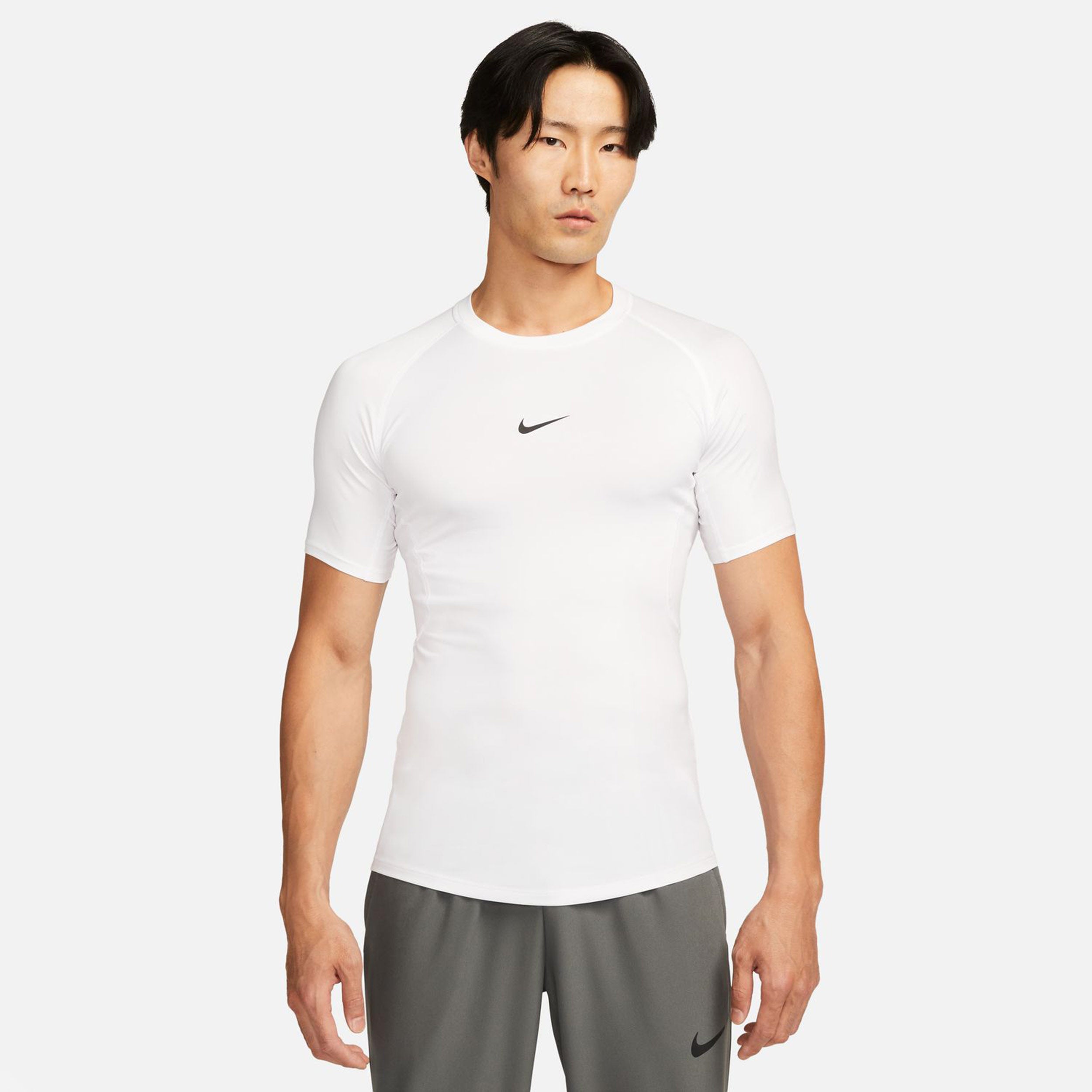 Nike Dri - Fit Pro Tight Fitness T Shirt Herren Weiß, Schwarz