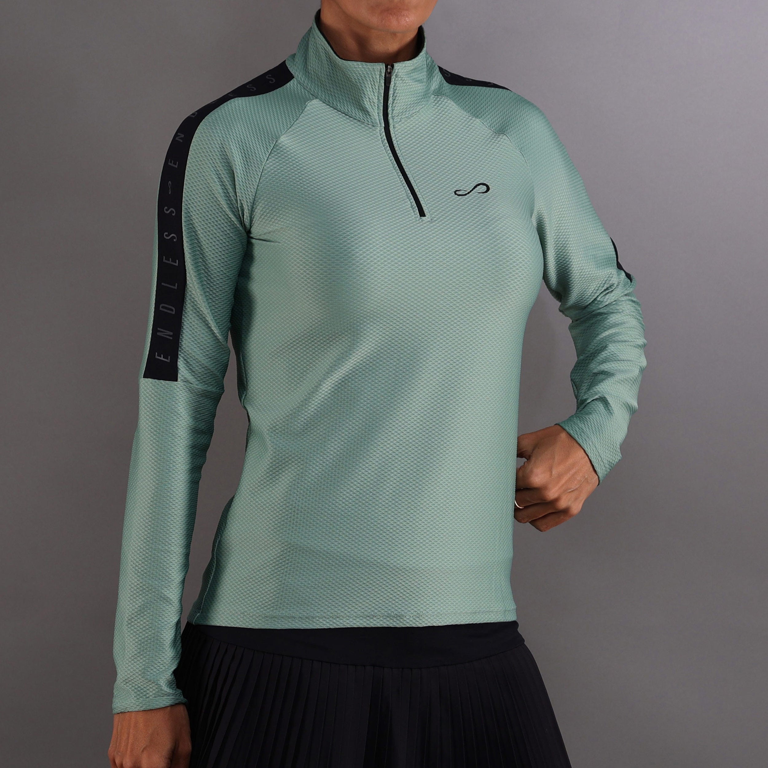 Endless Kirsch Iconic Ii Longsleeve Damen - Grün, Dunkelblau