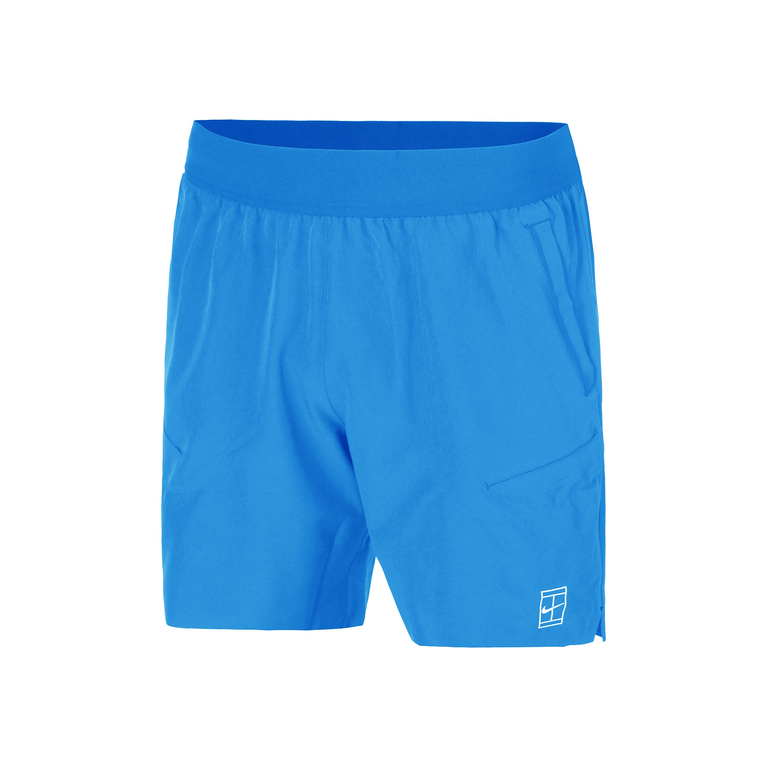 Nike Court Dri - Fit Advantage 6in Shorts Herren Blau, Weiß