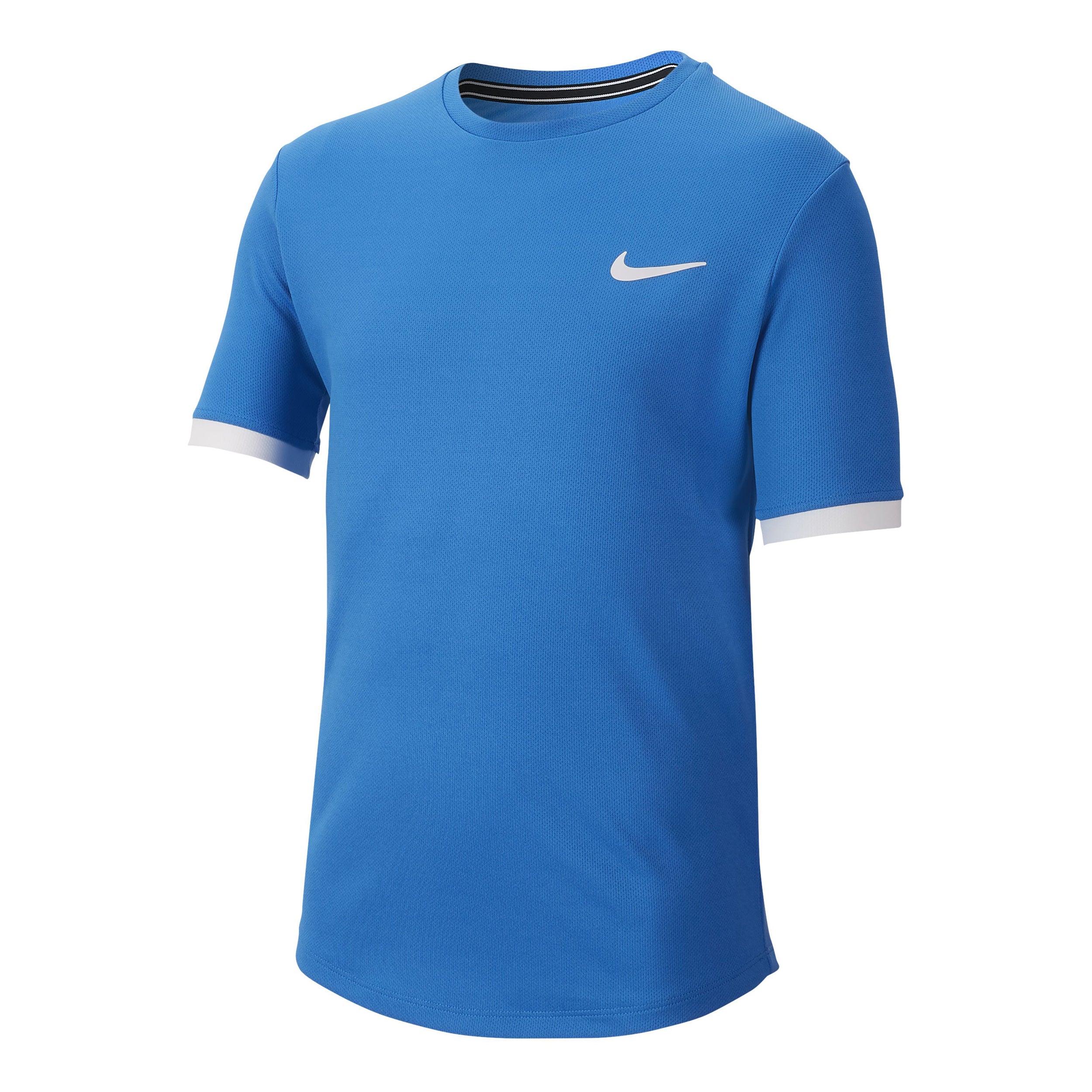 Nike Court Dry T - Shirt Jungen Hellblau, Weiß