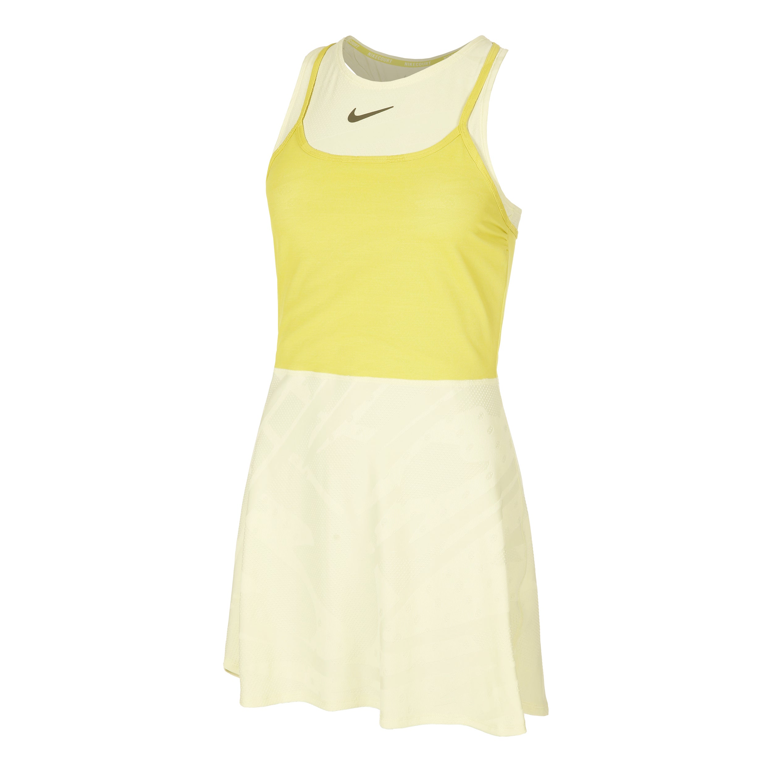 Nike Court Dri - Fit Slam Kleid Damen Limette, Grün