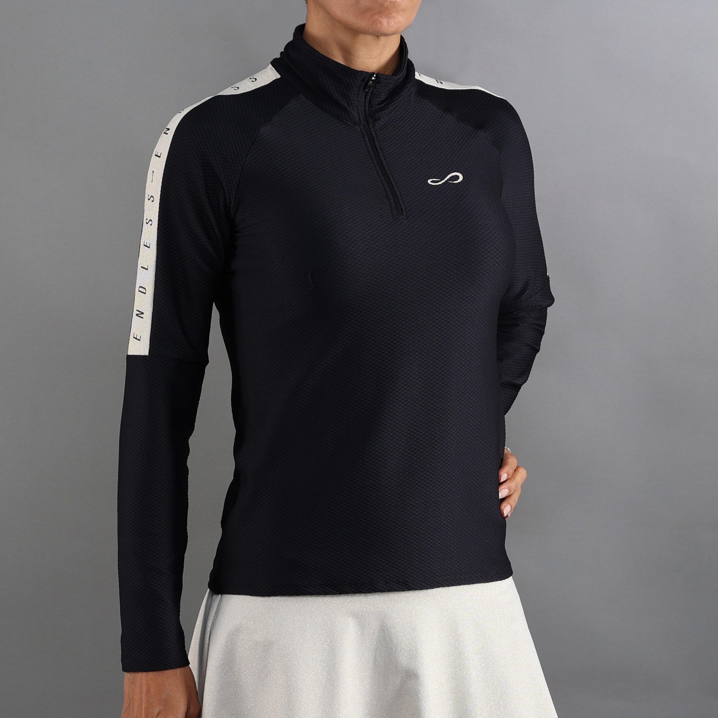 Endless Kirsch Iconic Ii Longsleeve Damen - Schwarz, Gold