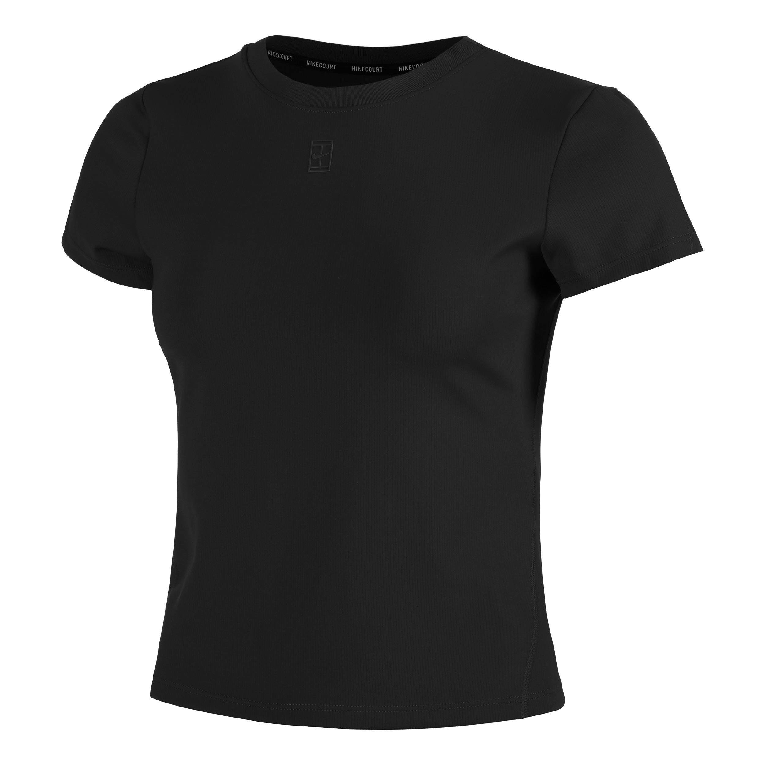 Nike Court Dri - Fit Advantage T Shirt Damen Schwarz, Schwarz
