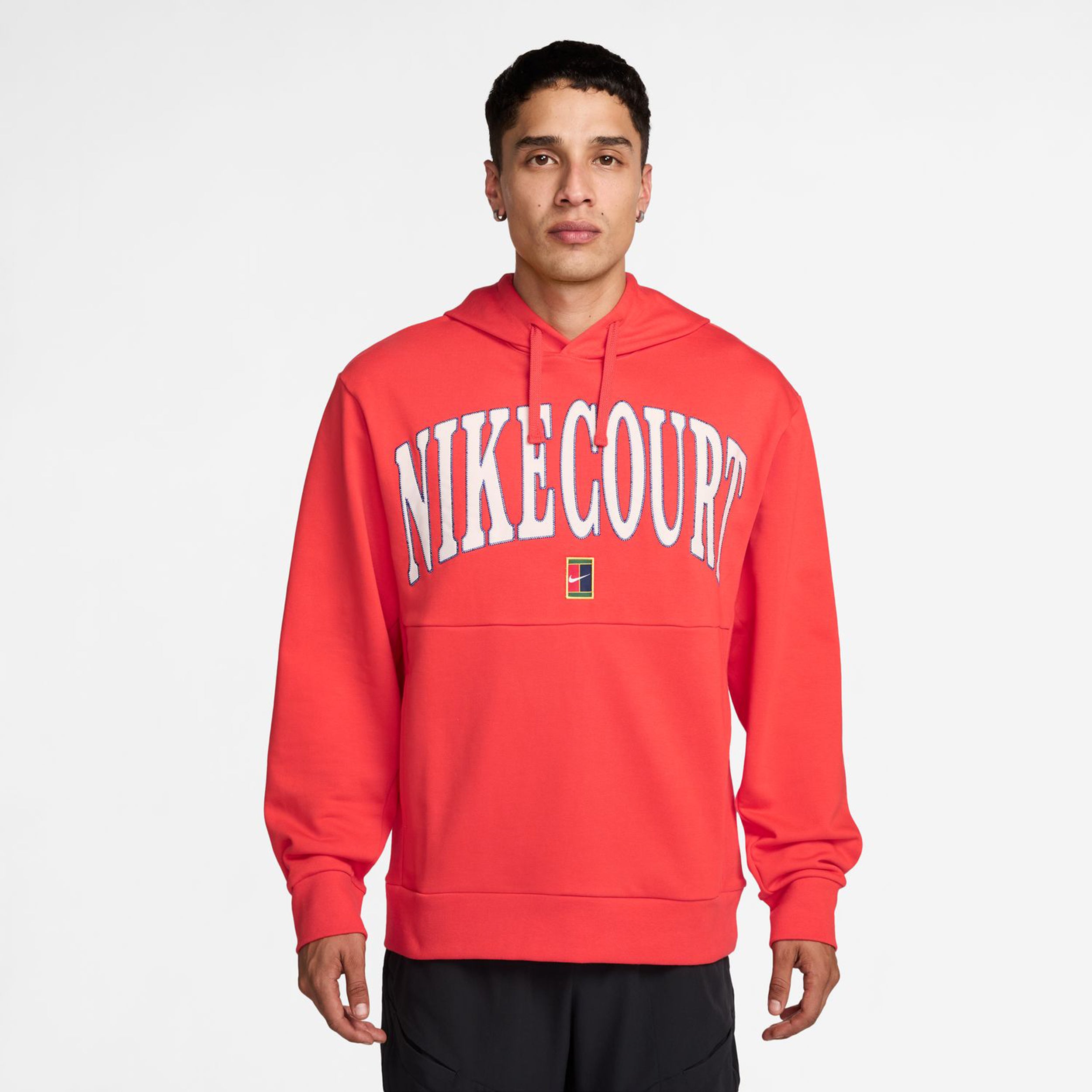 Nike Court Dri - Fit Fleece High Rise Hoody Herren Rot