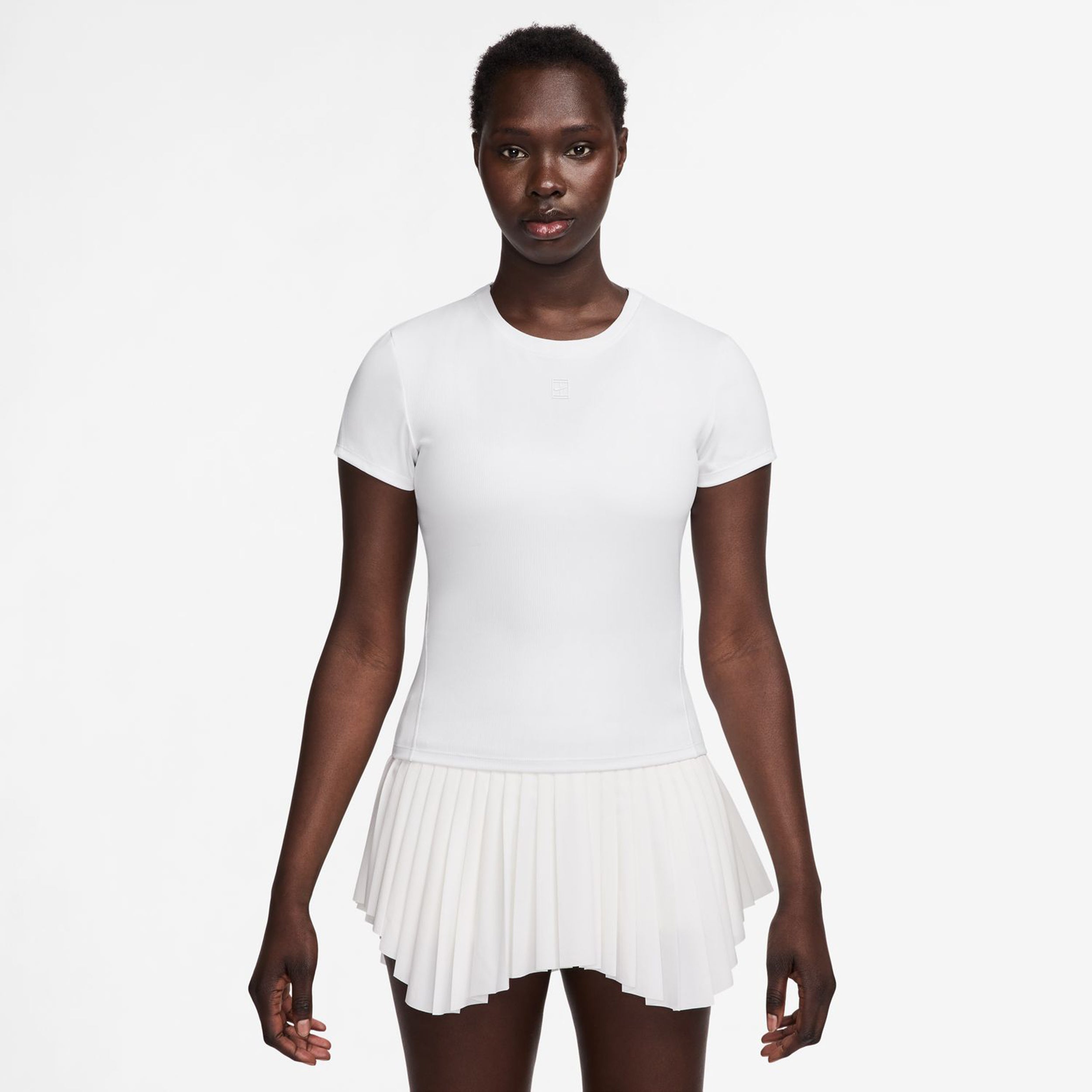 Nike Court Dri - Fit Advantage T Shirt Damen Weiß, Weiß