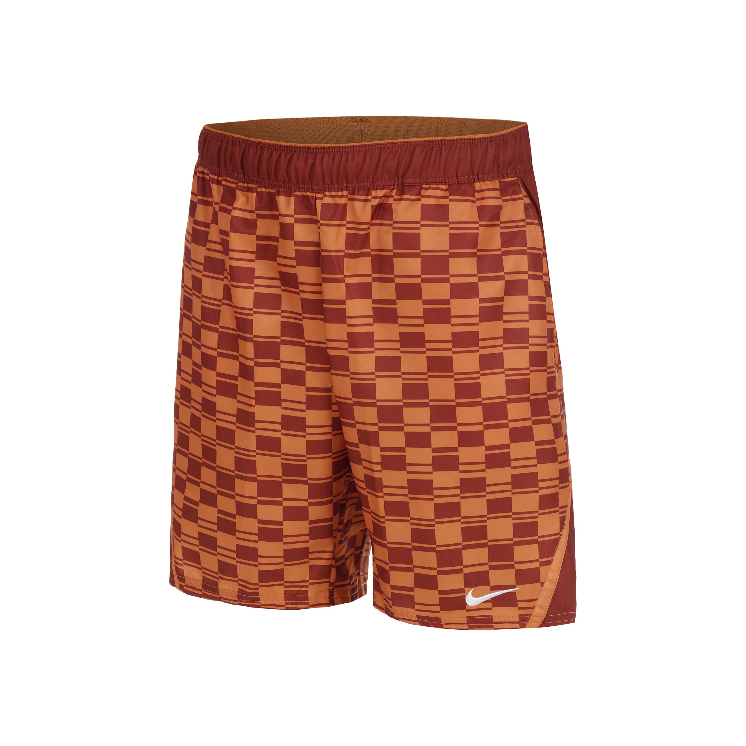 Nike Court Dri - Fit Victory High Rise 9in All Over Print Shorts Herren Orange, Braun