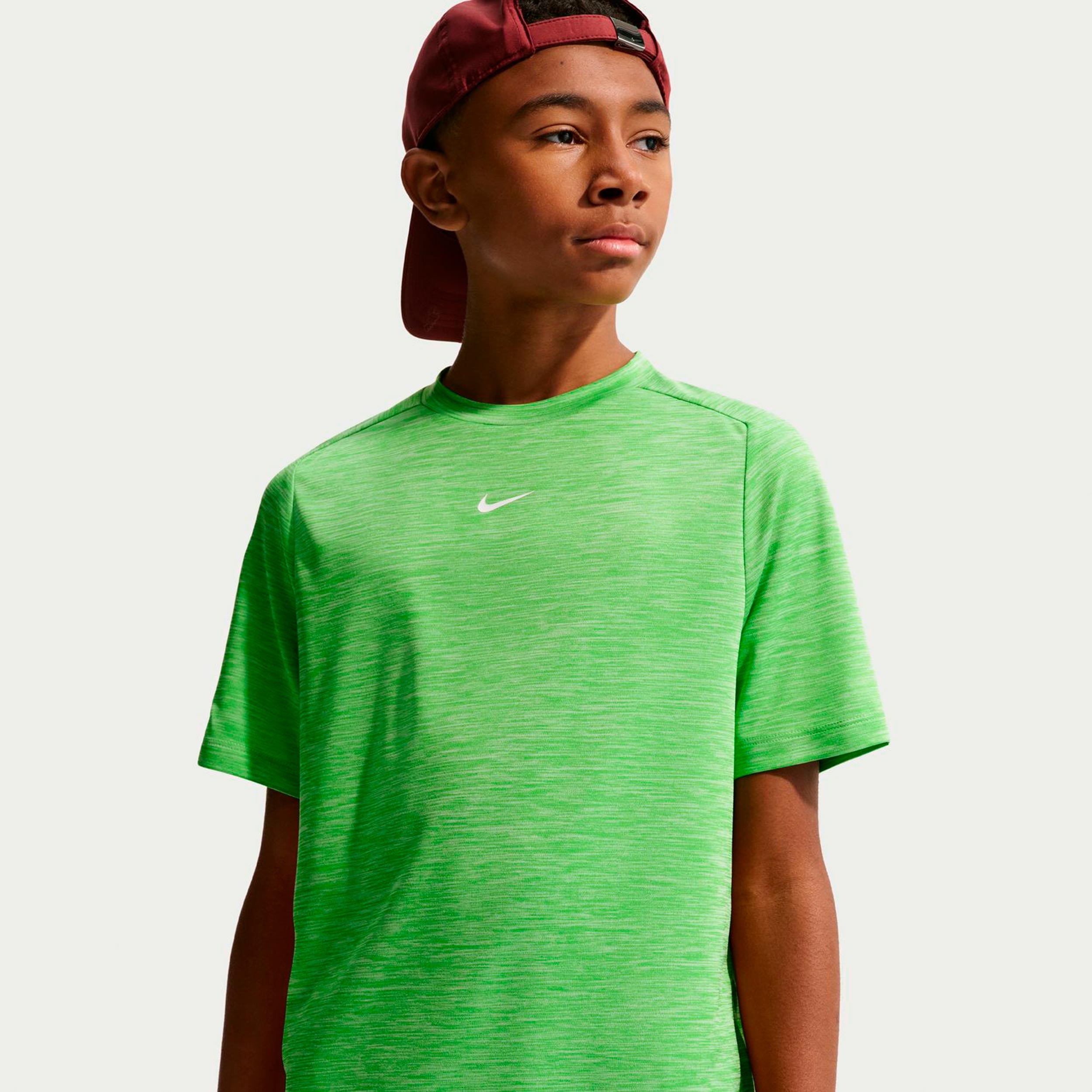 Nike Dri - Fit Multi Heather T Shirt Kinder Grün, Weiß
