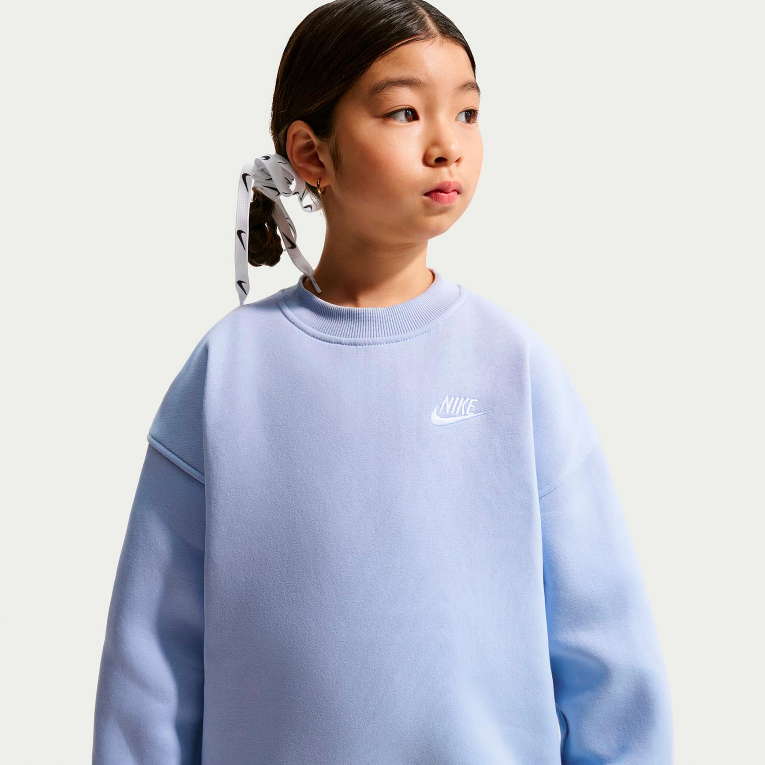 Nike Sportswear Club Fleece Oversized Crew Sweatshirt Kinder - Blaugrau