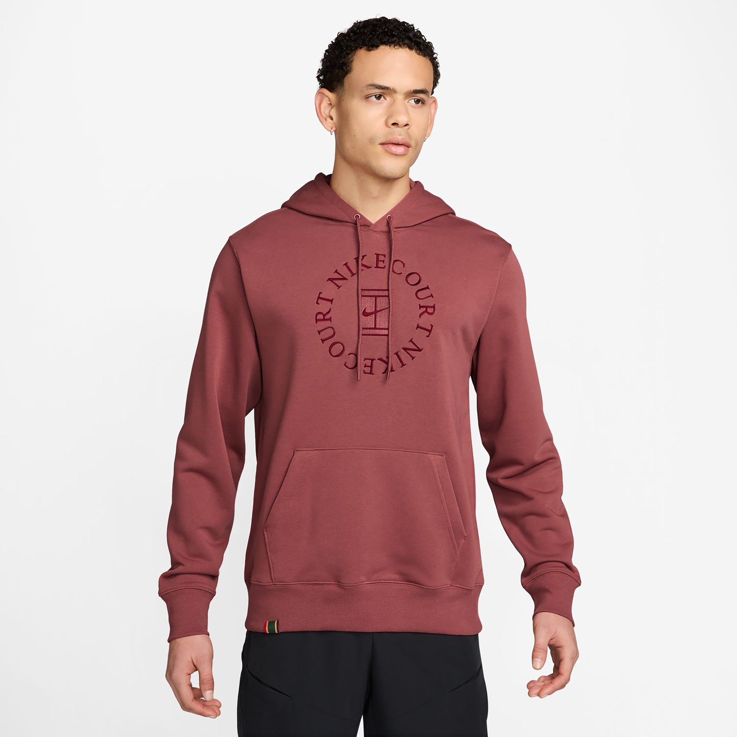 Nike Court Dri - Fit Heritage Hoody Herren Weinrot