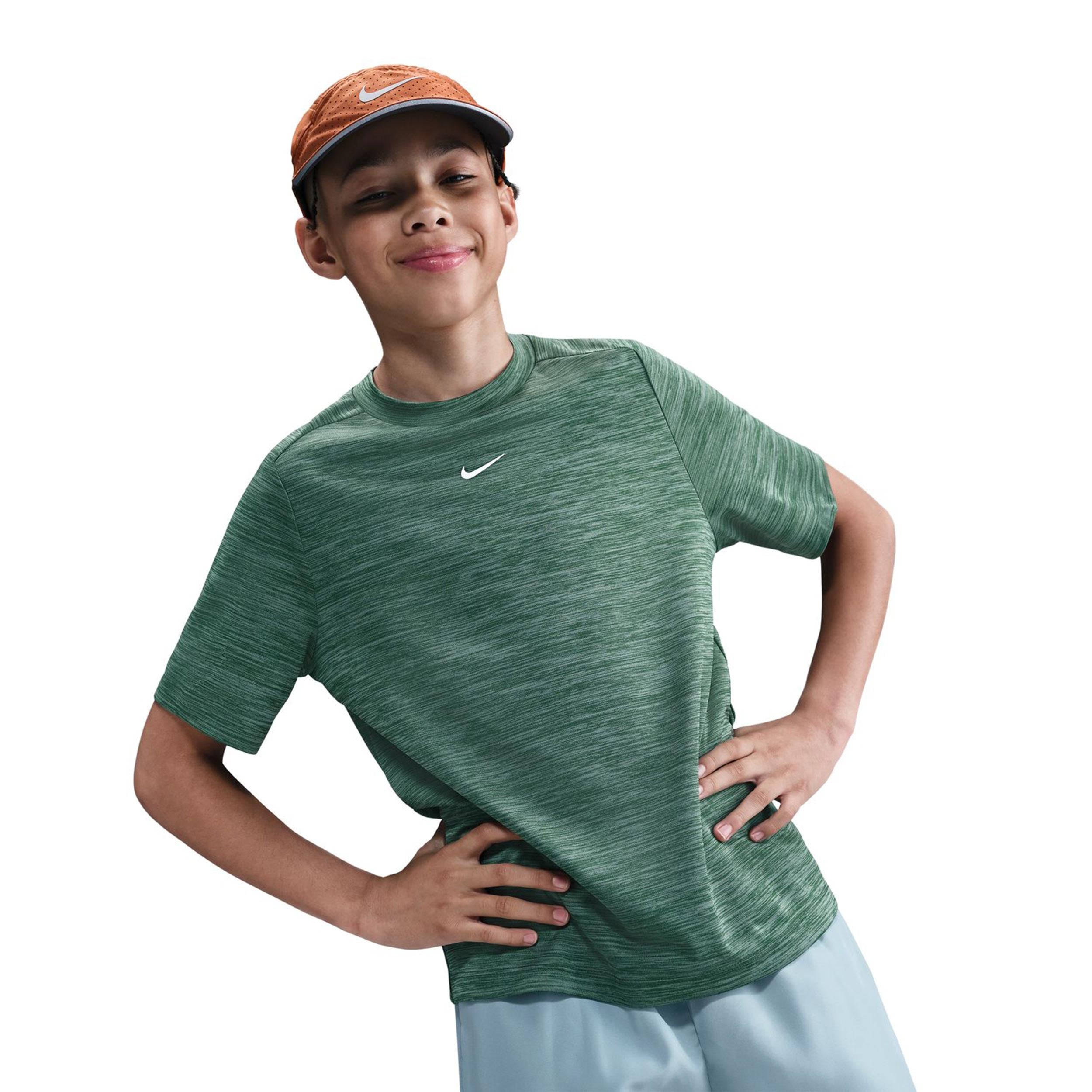 Nike Dri - Fit Heather T Shirt Kinder Grün