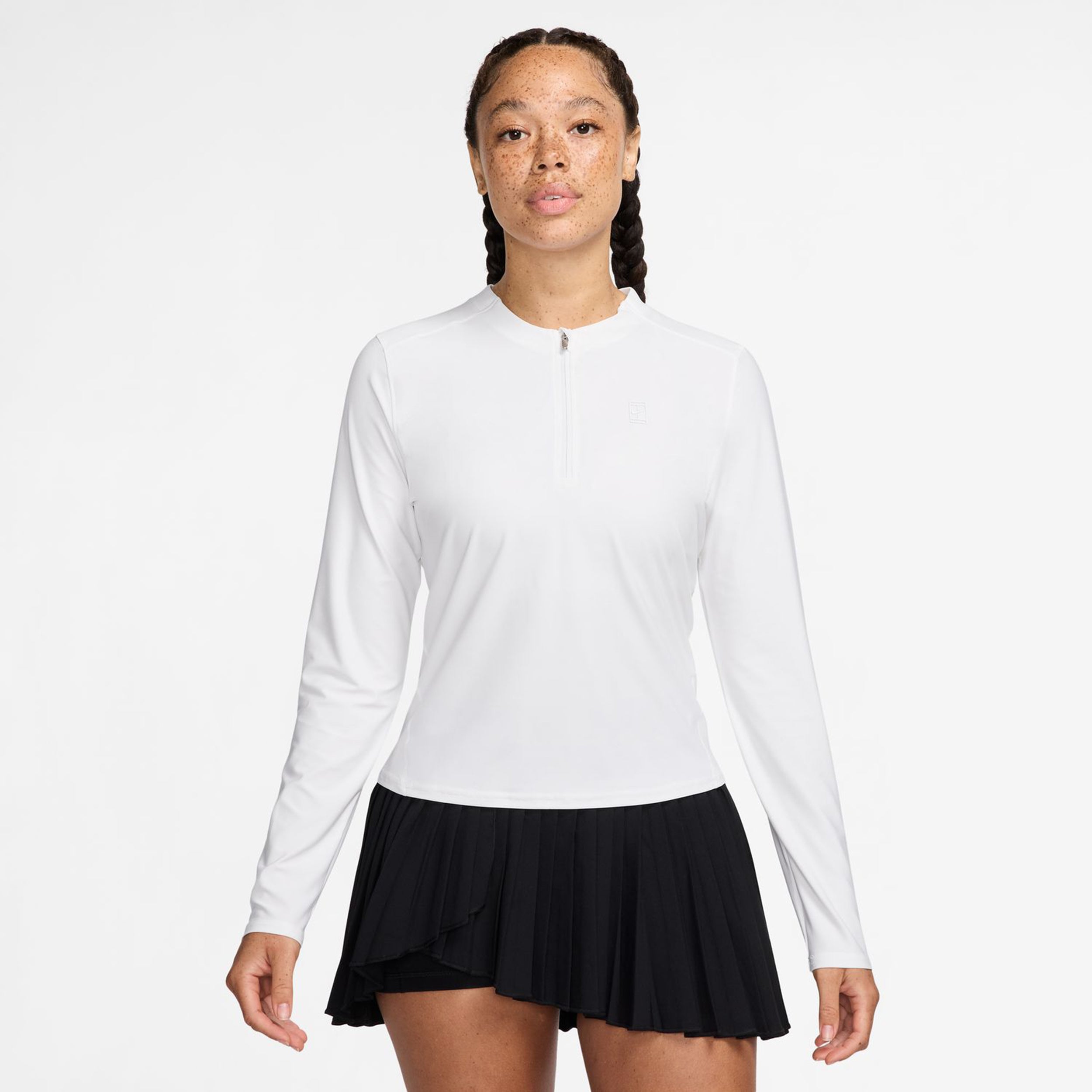Nike Court Dri - Fit Advantage Longsleeve Damen Weiß, Weiß