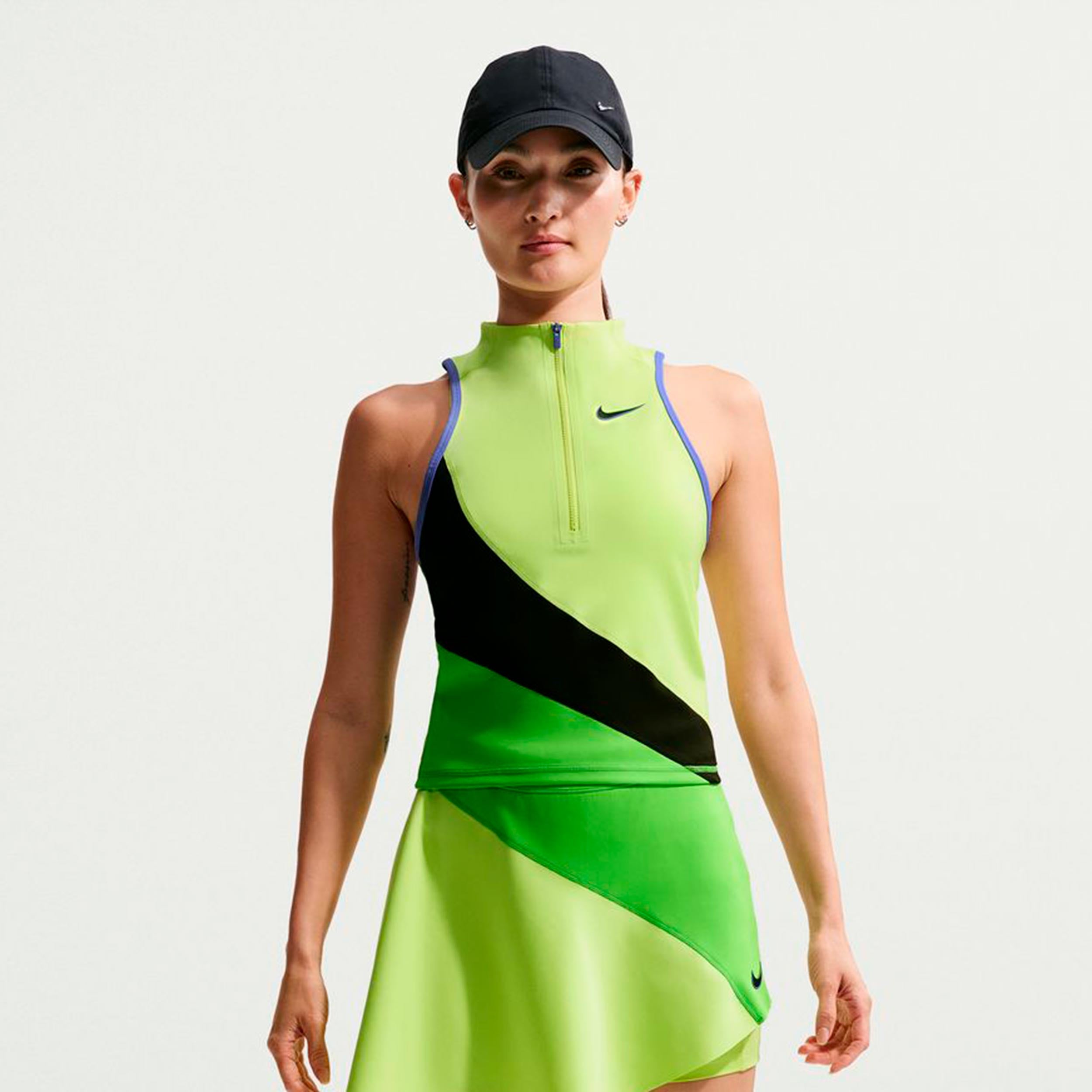 Nike Court Dri - Fit Slam Tank Top Damen Limette, Mehrfarbig