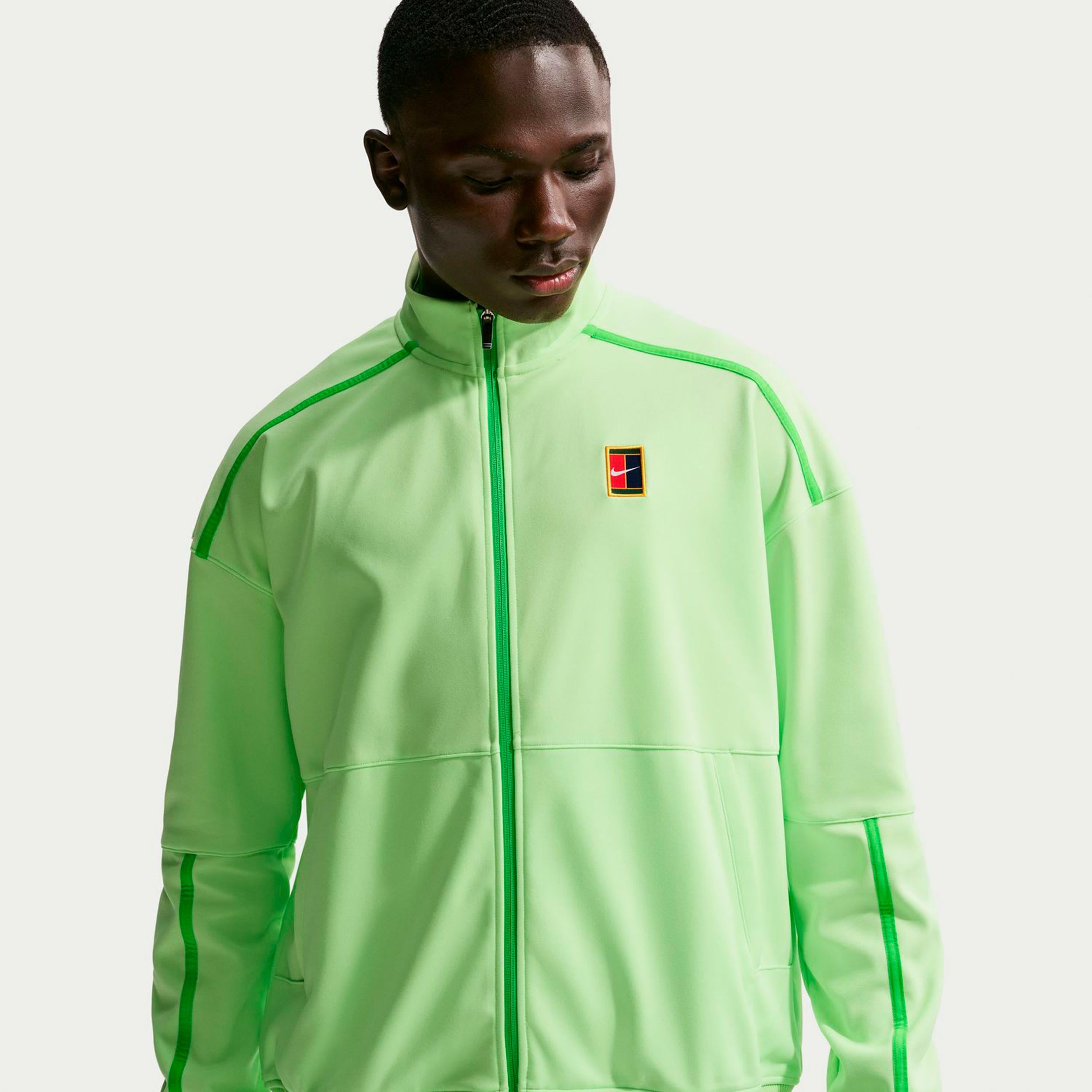 Nike Carlos Alcaraz Court Heritage Trainingsjacke Herren - Limette