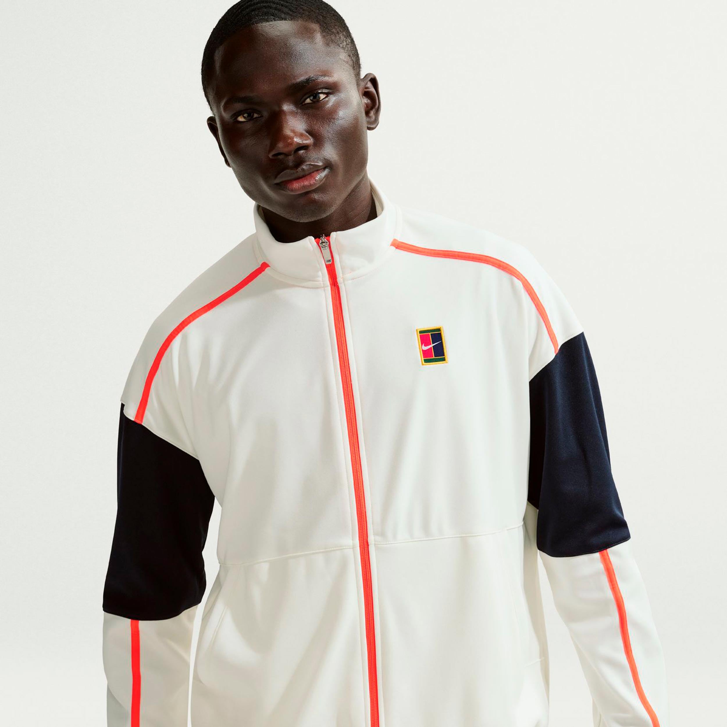 Nike Court Heritage Trainingsjacke Herren - Creme, Orange