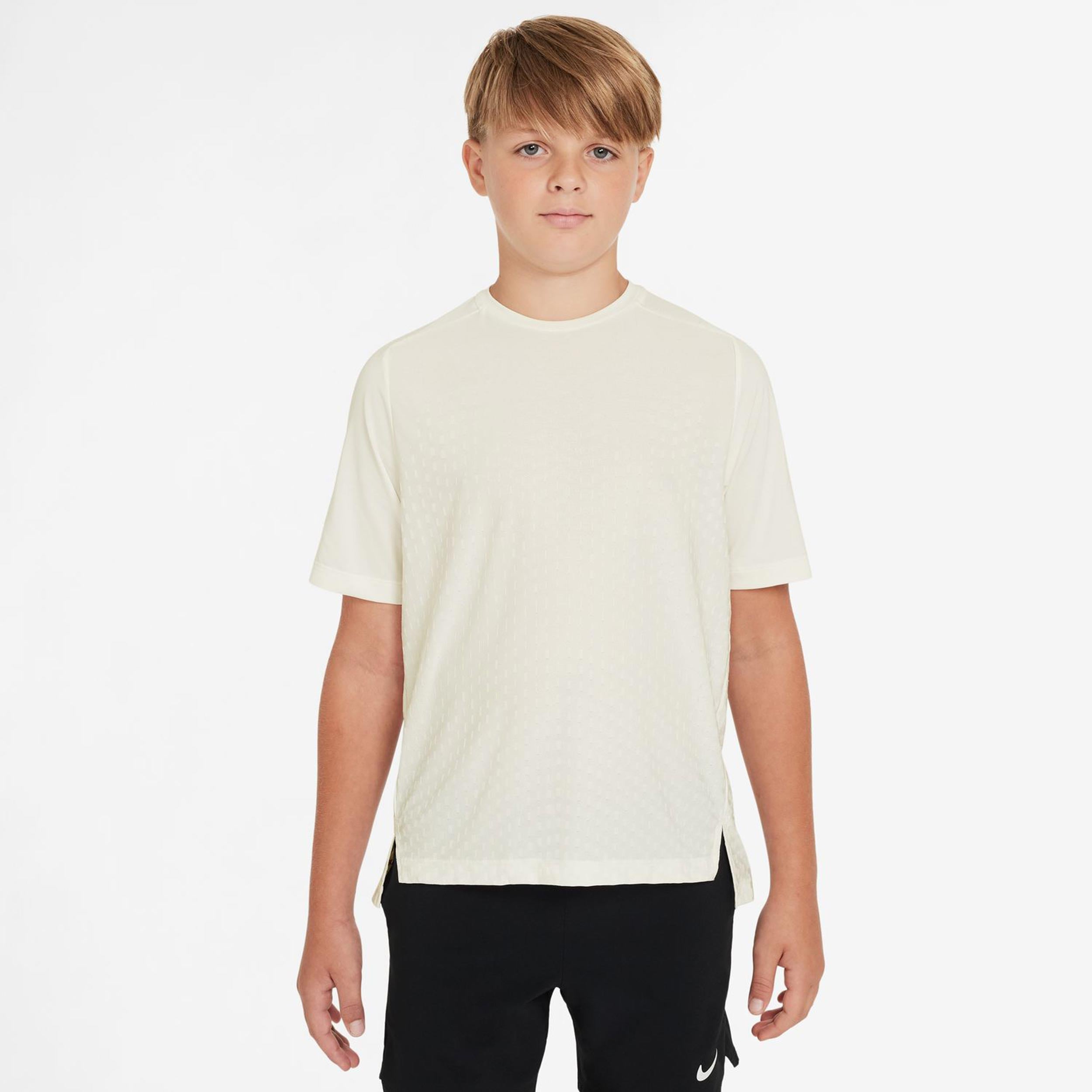 Nike Dri - Fit Advantage Multi T Shirt Kinder Creme