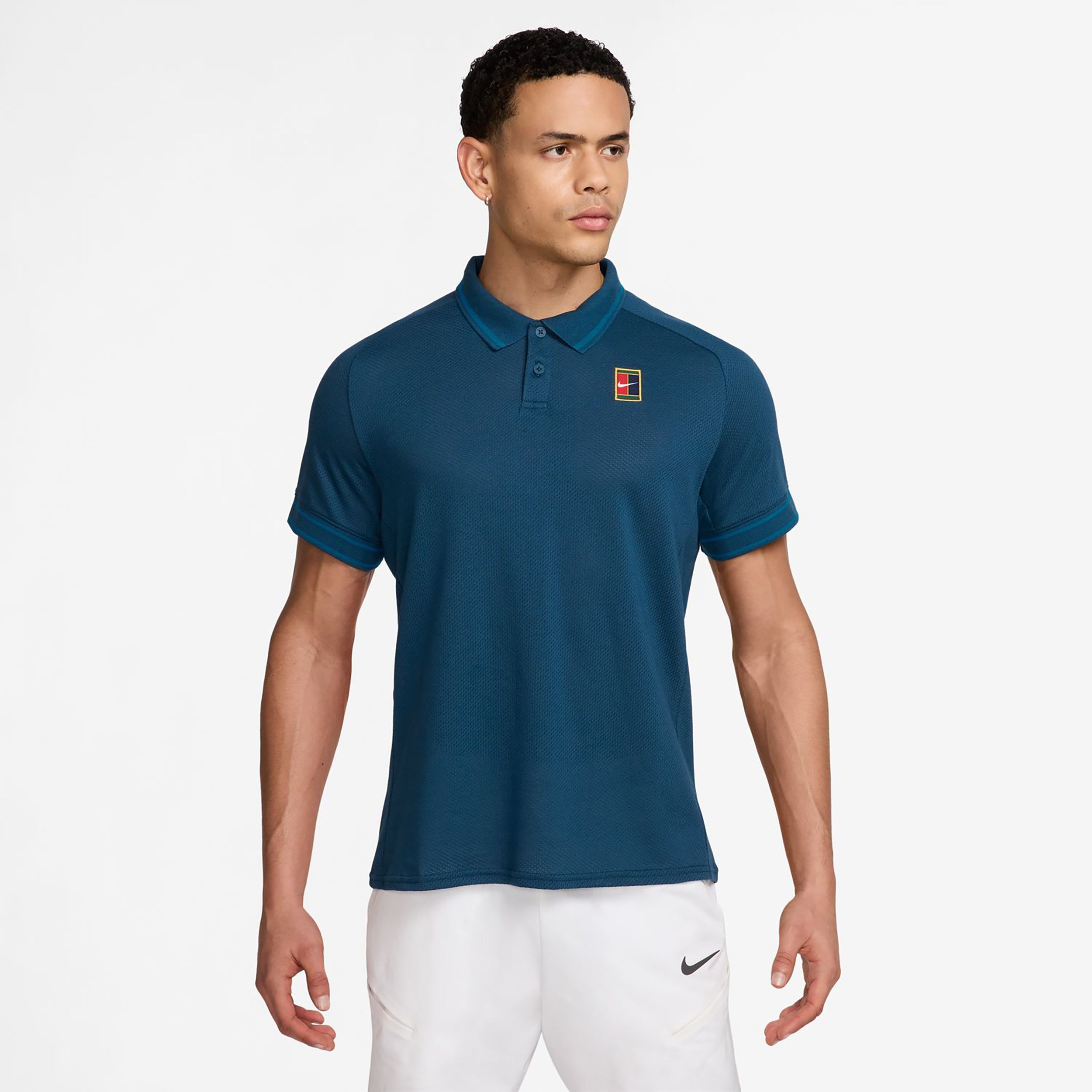 Nike Court Heritage Polo Herren - Blaugrau, Grün