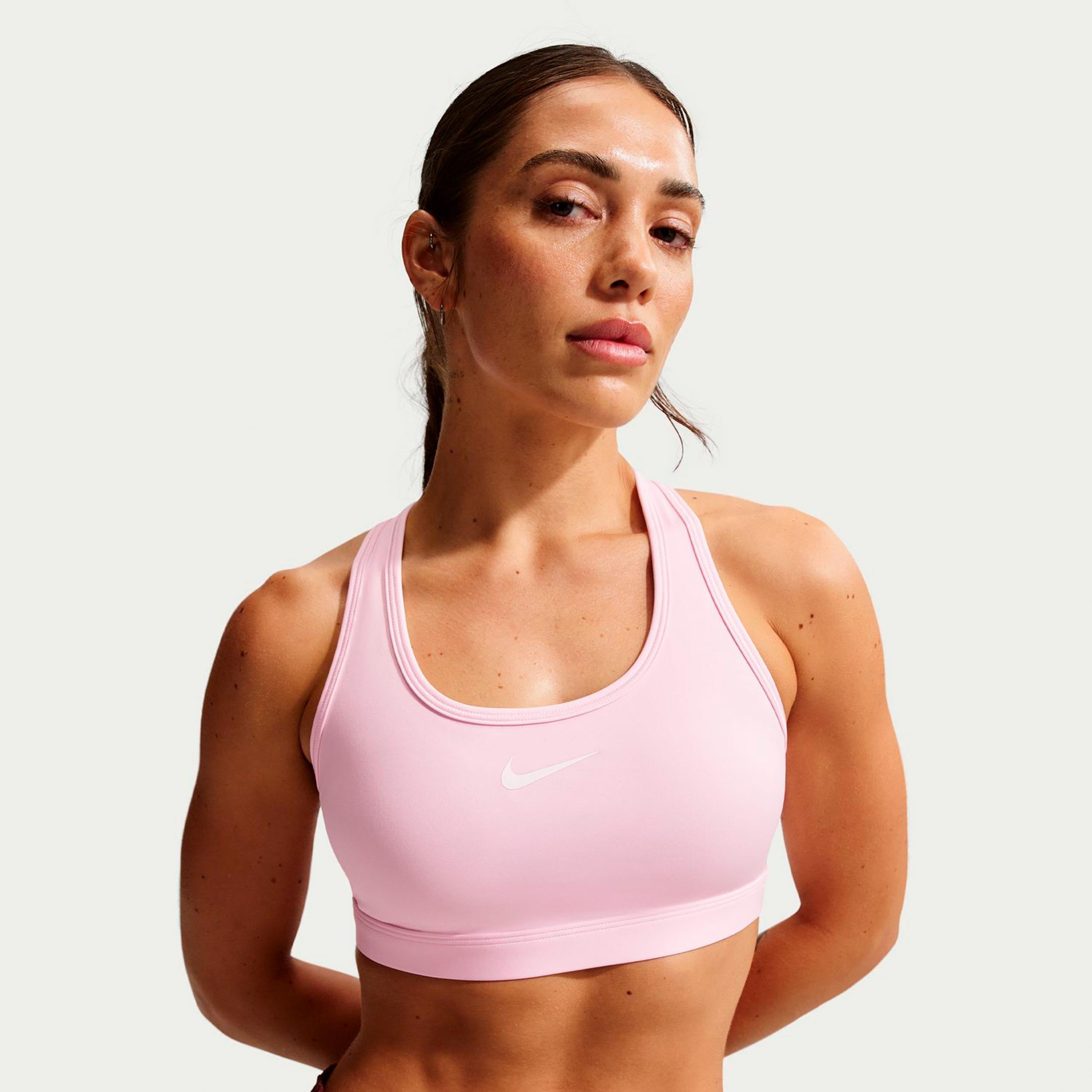 Nike Swoosh Medium Sport - Bh Damen Rosa, Mauve