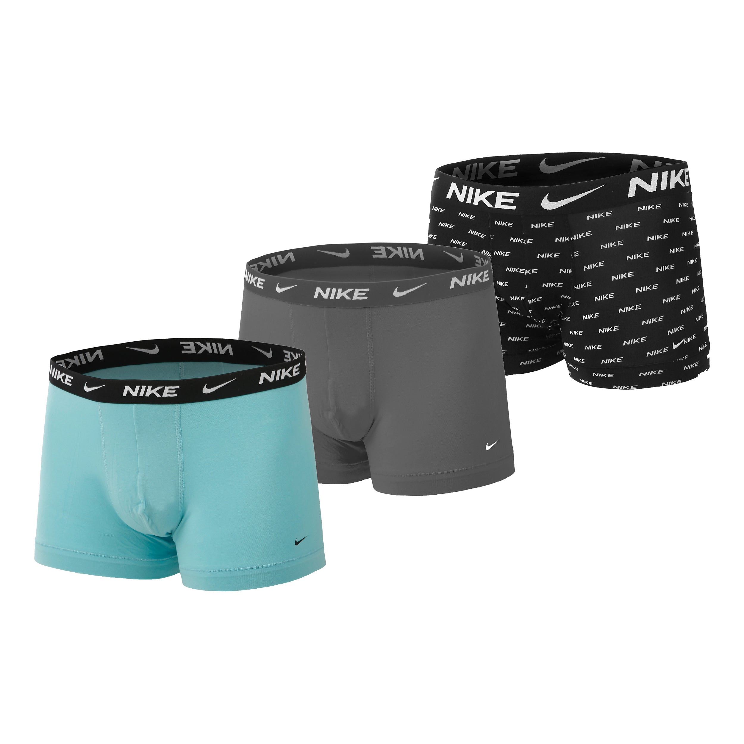 Nike Everyday Stretch Boxer Short 3er Pack Herren - Türkis, Hellgrau