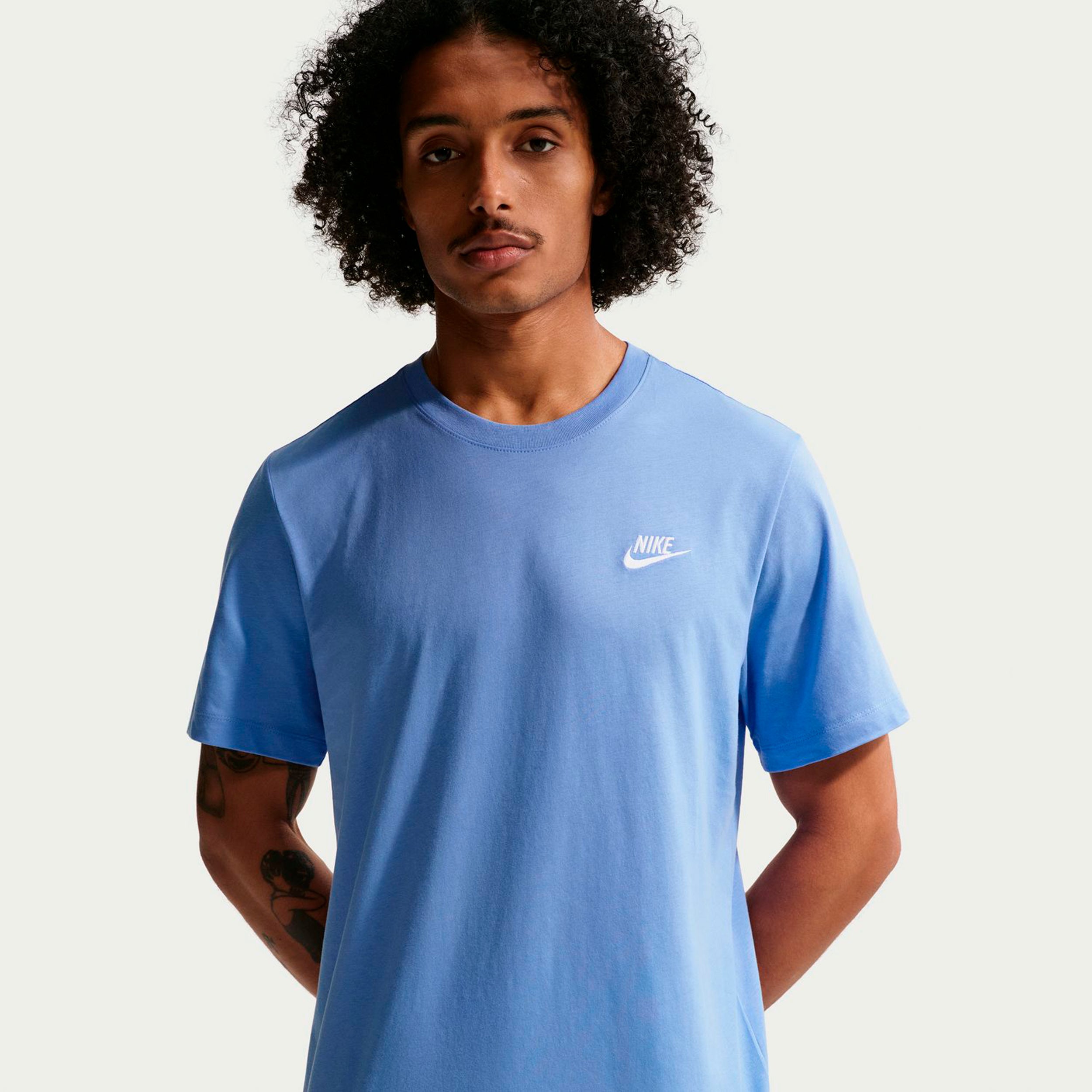 Nike Sportswear Club T - Shirt Herren Hellblau, Blau