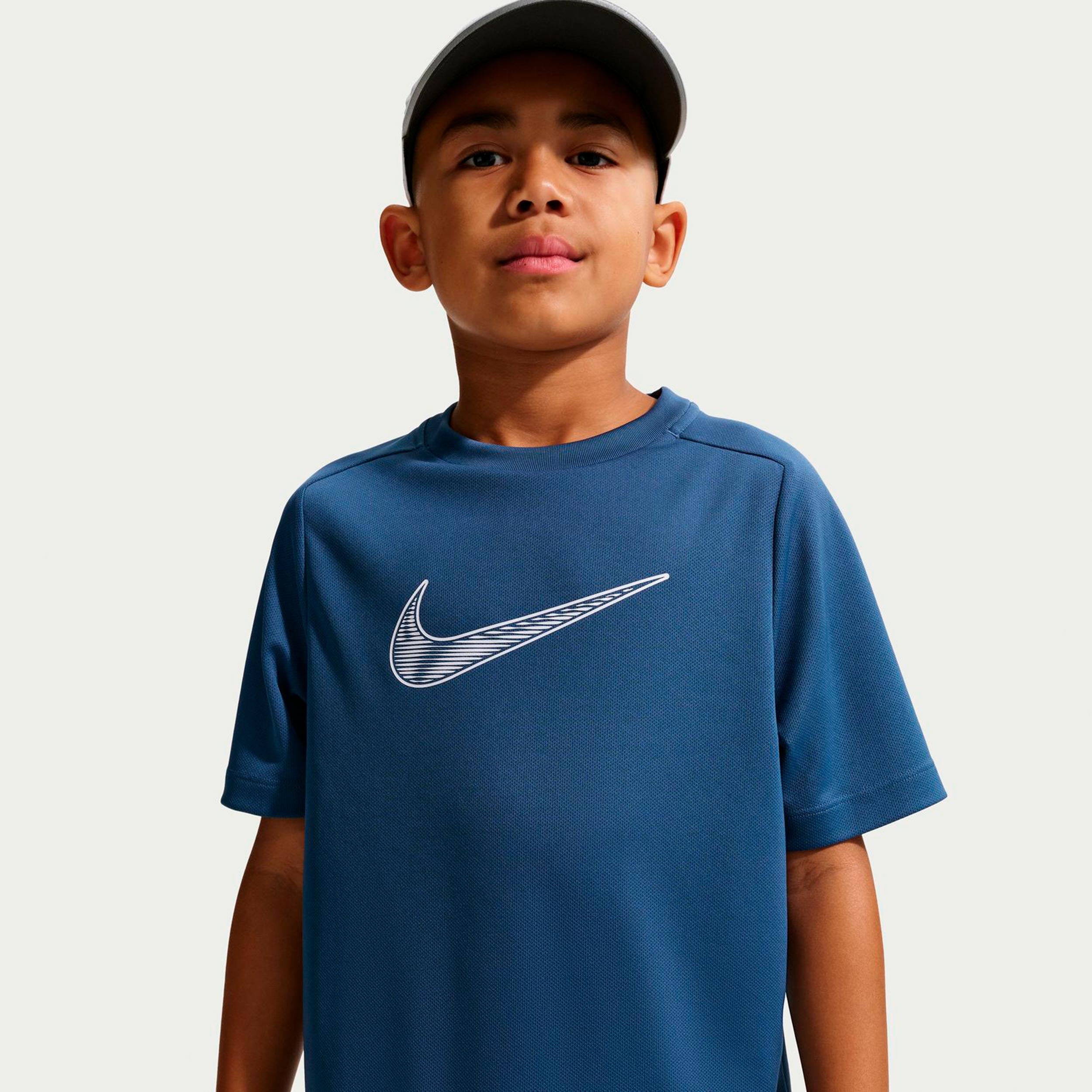 Nike Dri - Fit Multi T Shirt Jungen Petrol