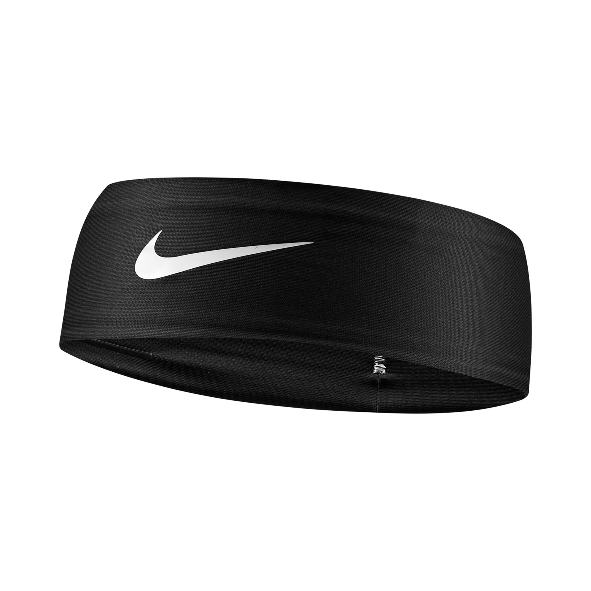 Nike Dri - Fit Fury Classic Haarband Schwarz, Weiß