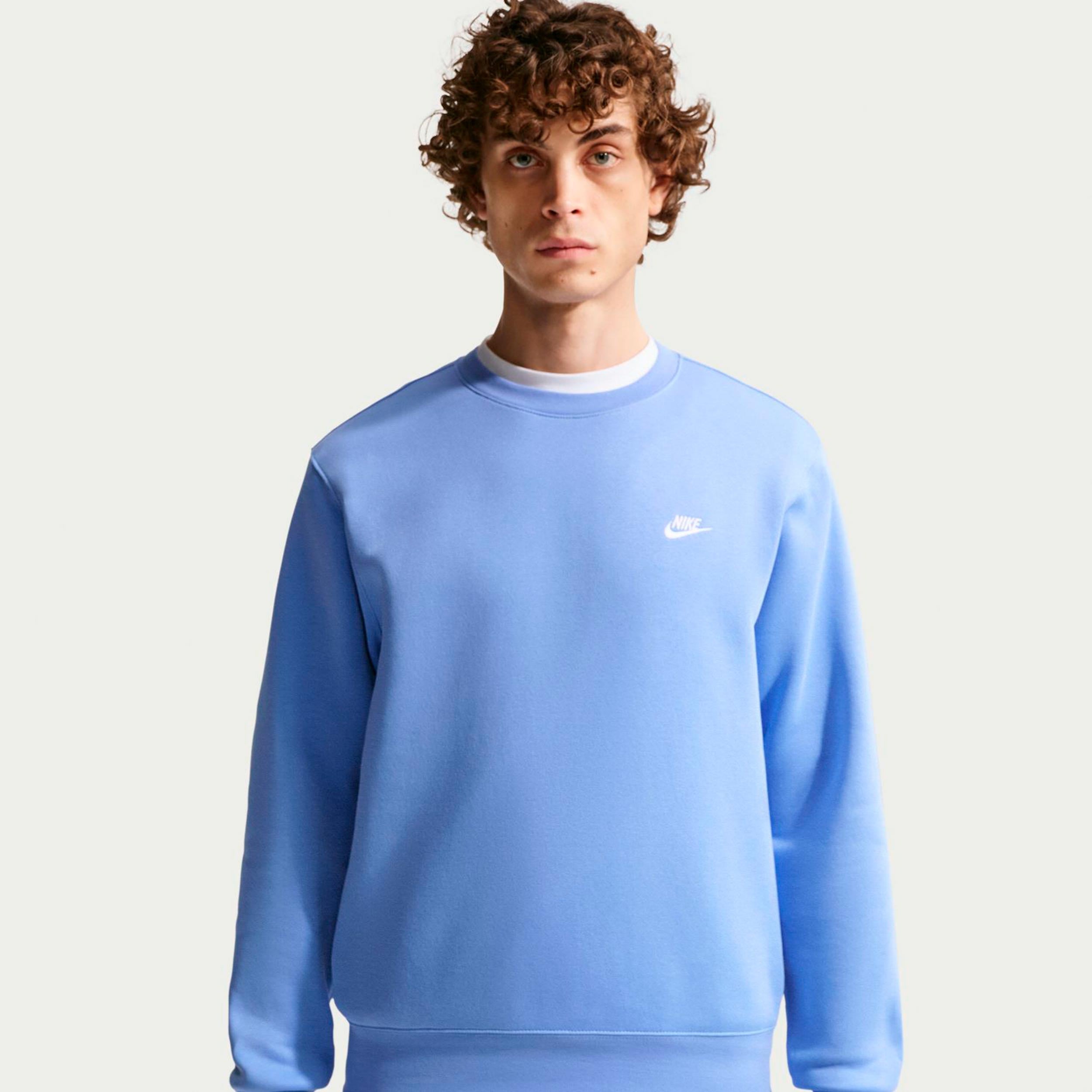 Nike Club Crew Sweatshirt Herren - Hellblau