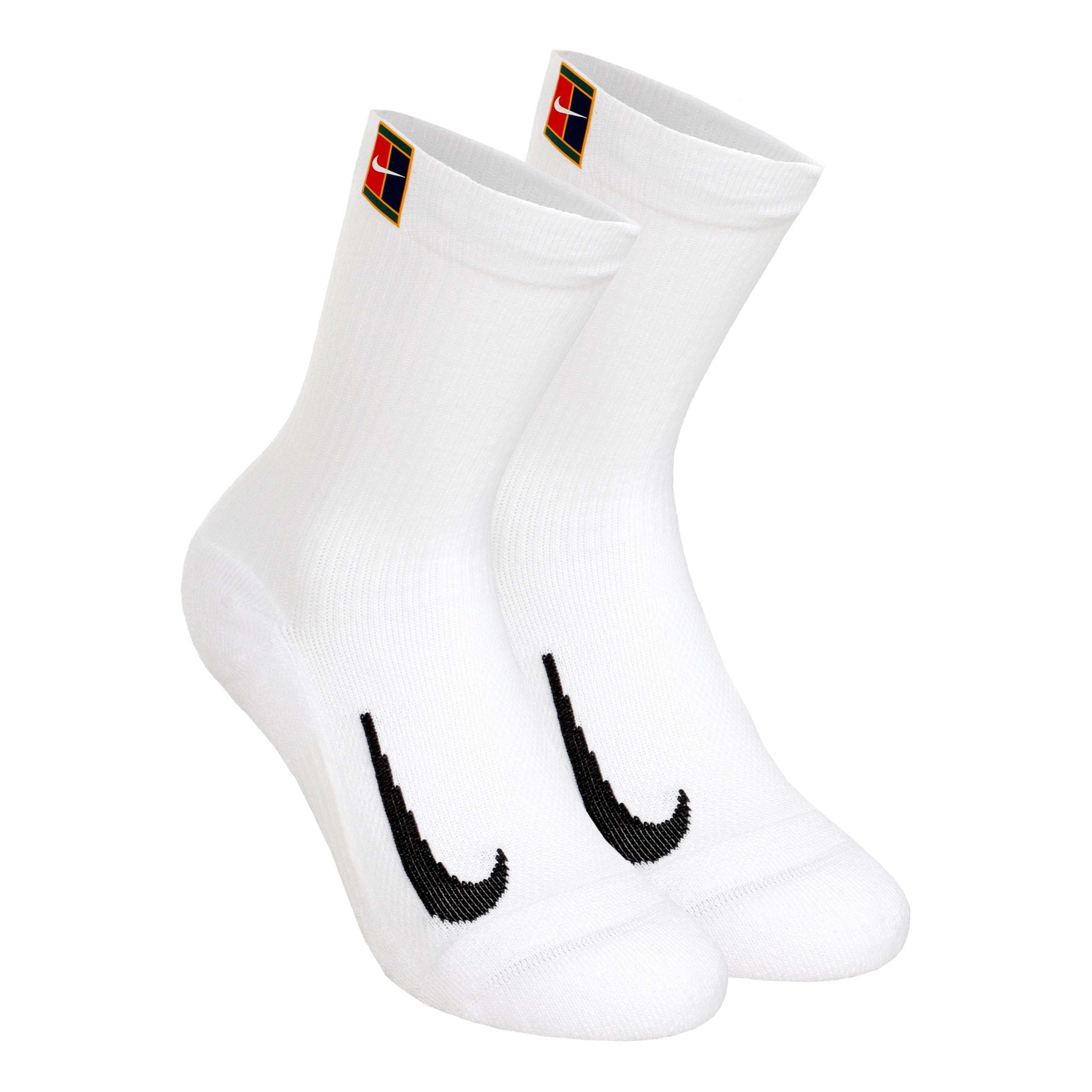Nike Court Multiplier Cushioned Tennissocken 2er Pack - Weiß, Schwarz