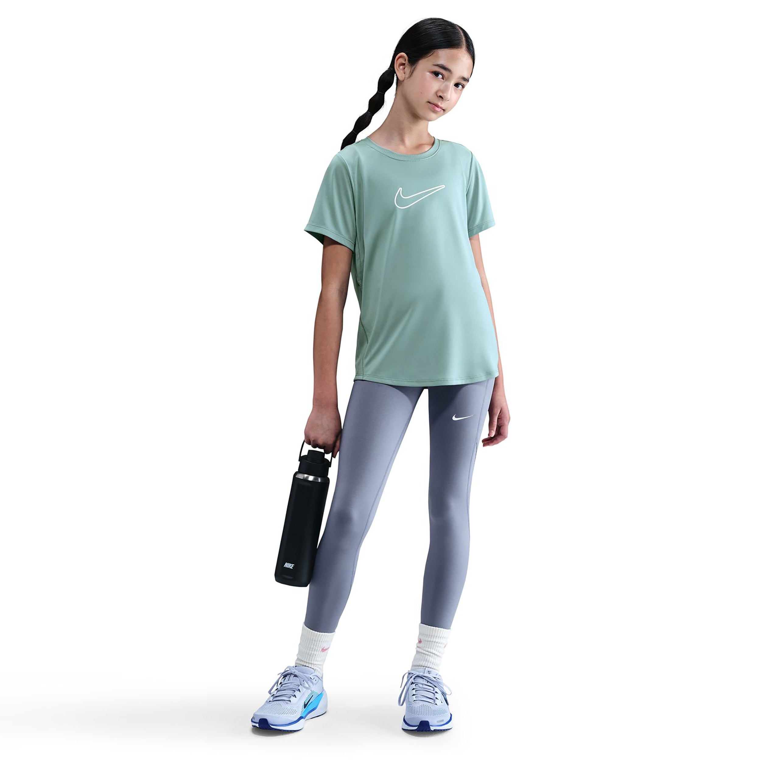 Nike Dri - Fit One T Shirt Mädchen Salbei