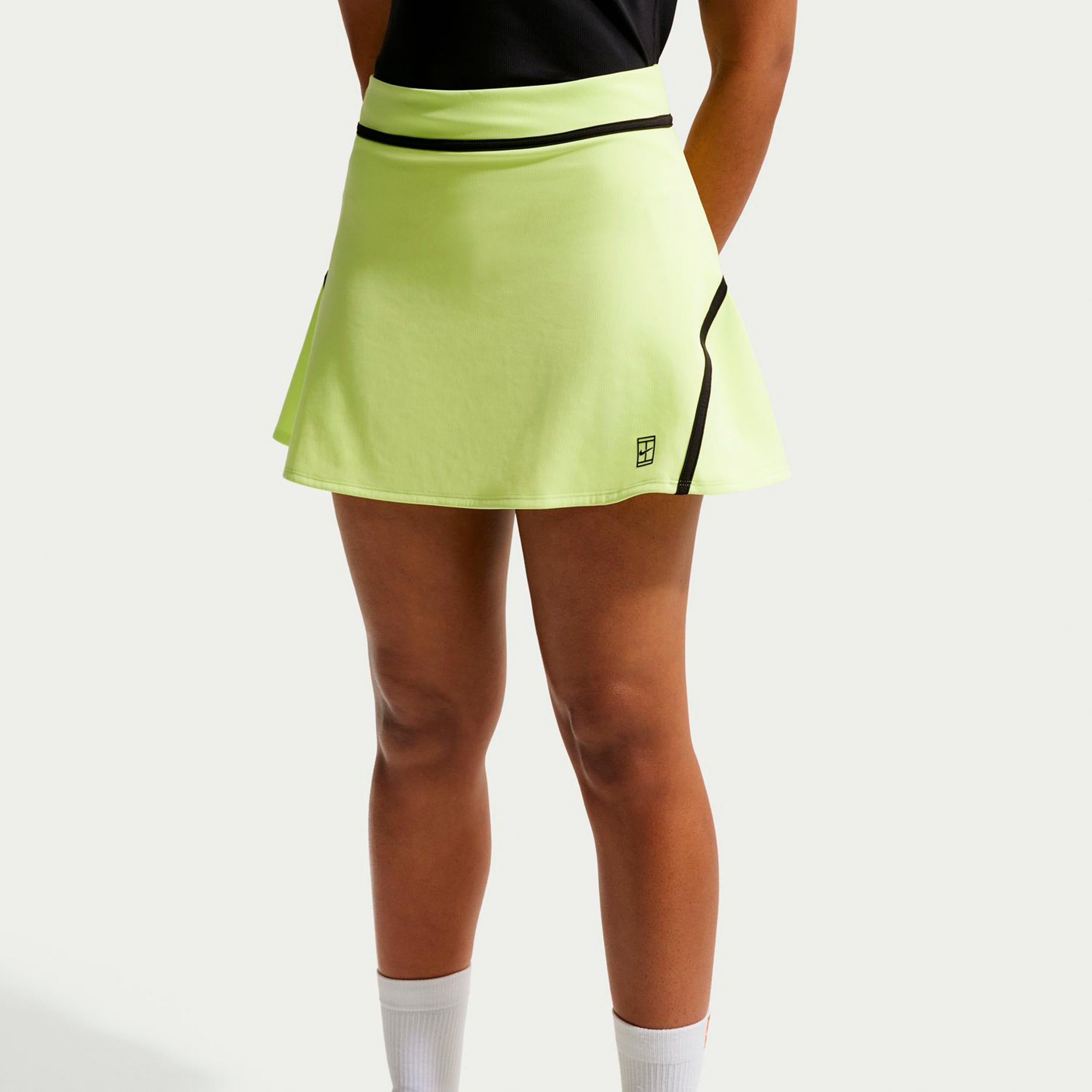 Nike Court Dri - Fit Advantage High Rise Rock Damen Limette