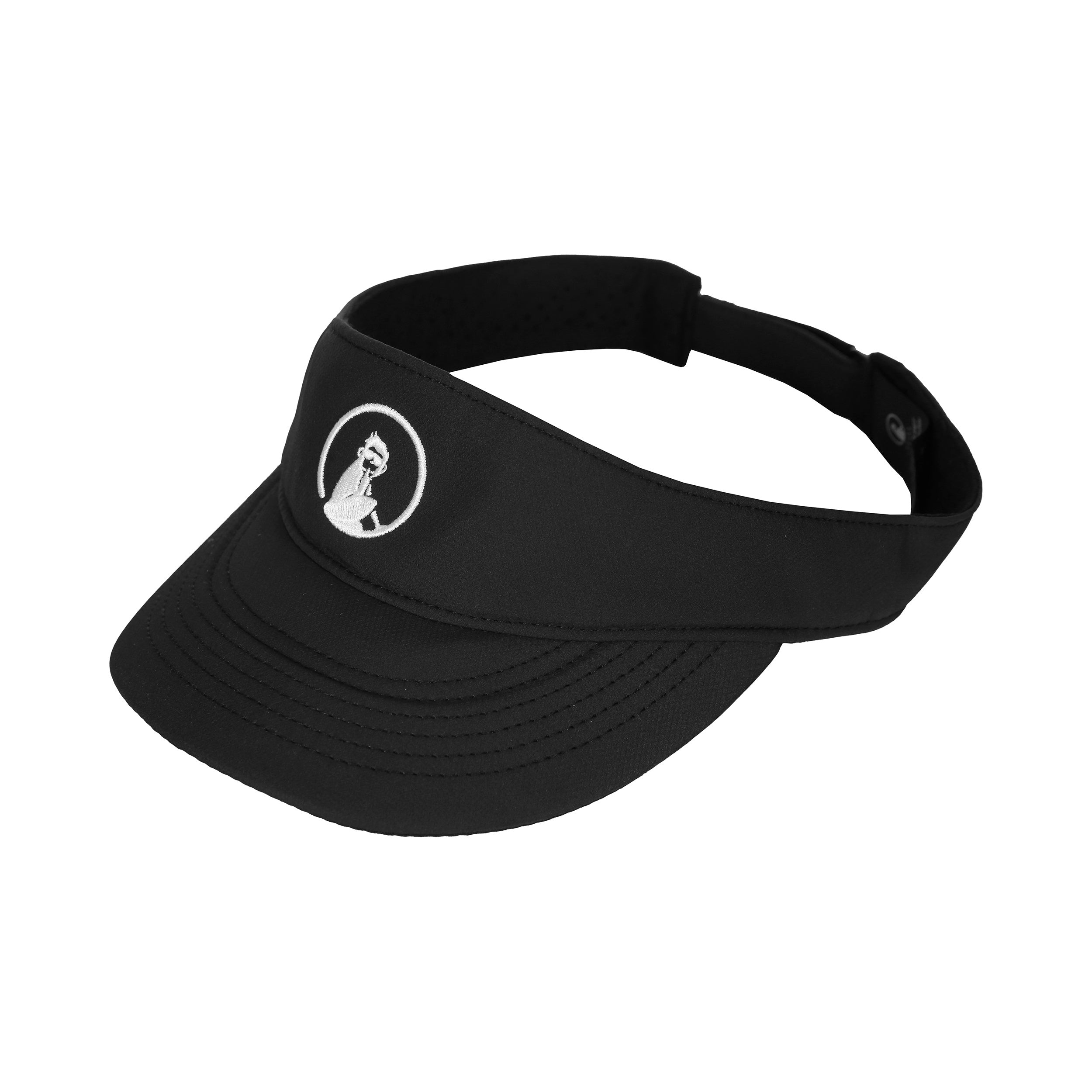 Quiet Please Court Performance Visor Damen - Schwarz, Weiß